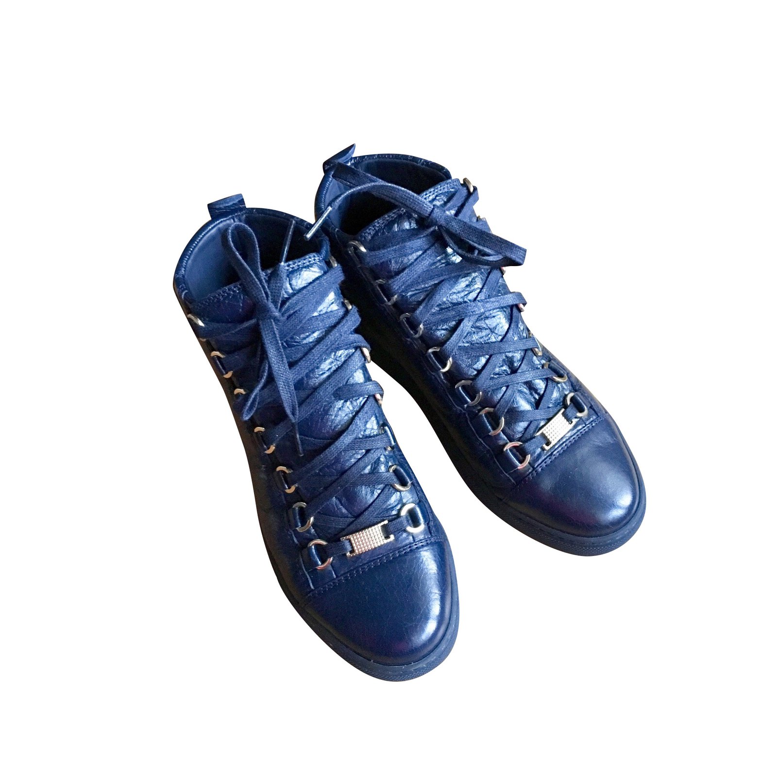 Balenciaga Blue leather sneakers 