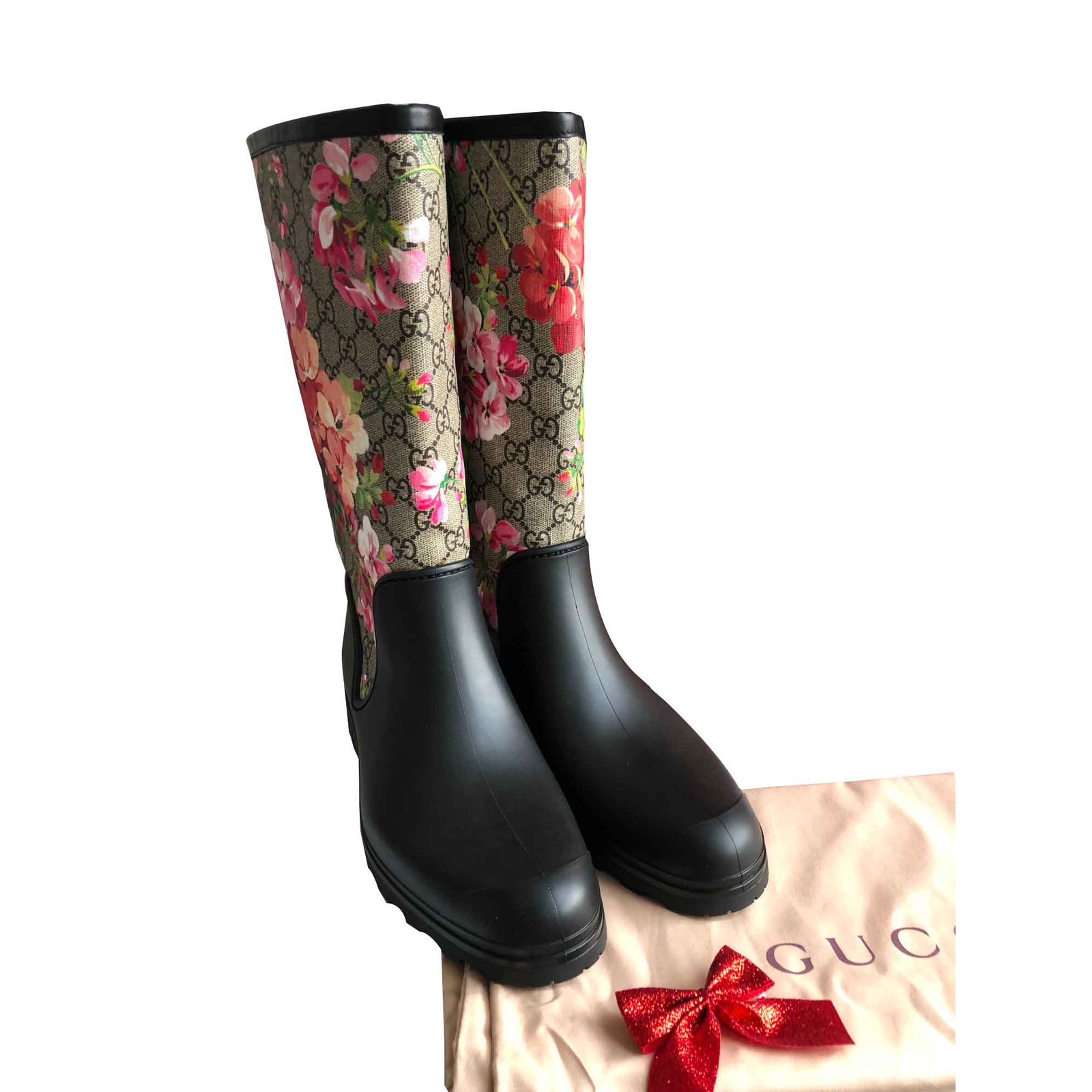 Gucci Floral blossom boots Boots Rubber 