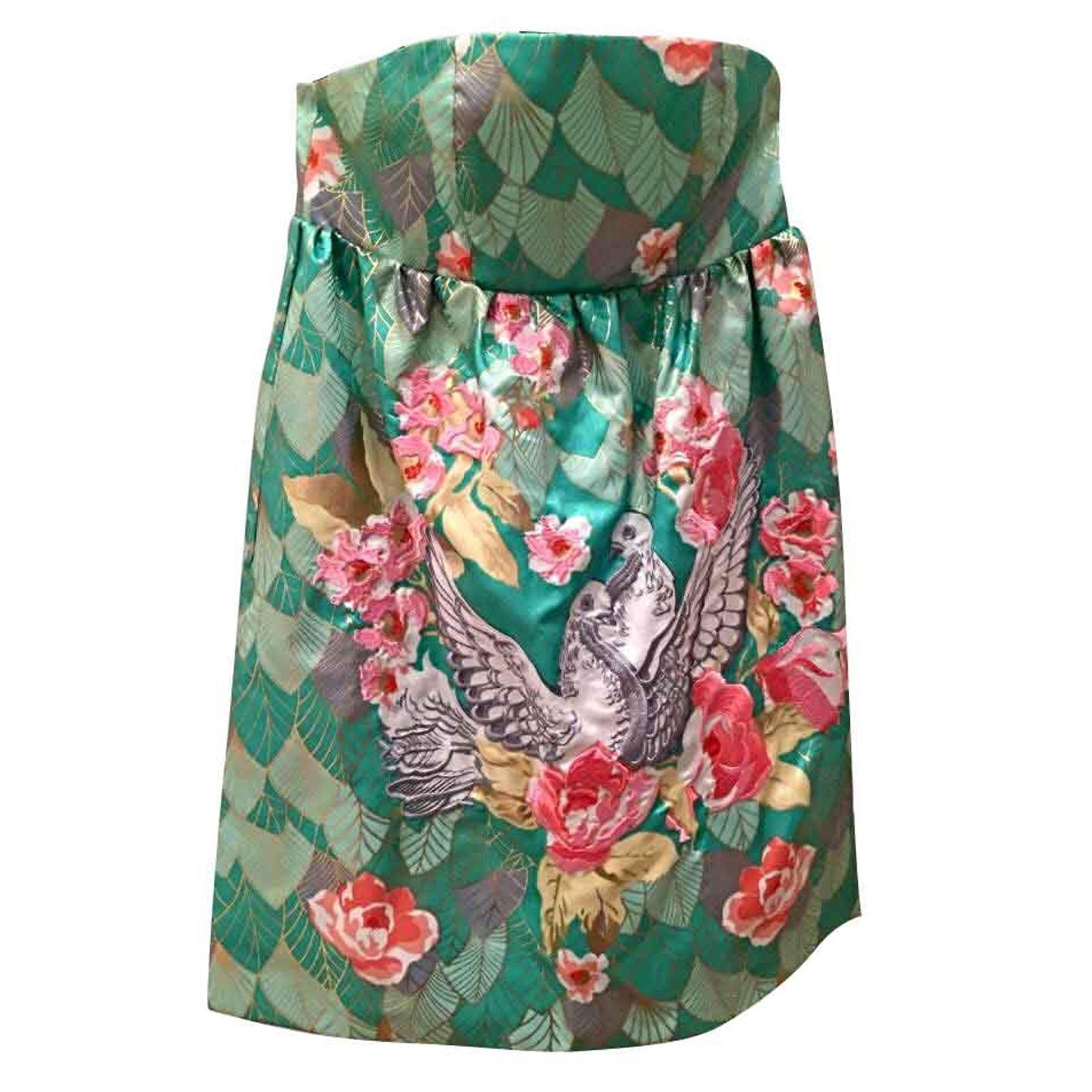 Robe Manoush Taille 36 - Style A-Line Avec Résille Et Bandes Multicolores - Occasion Très Bon état