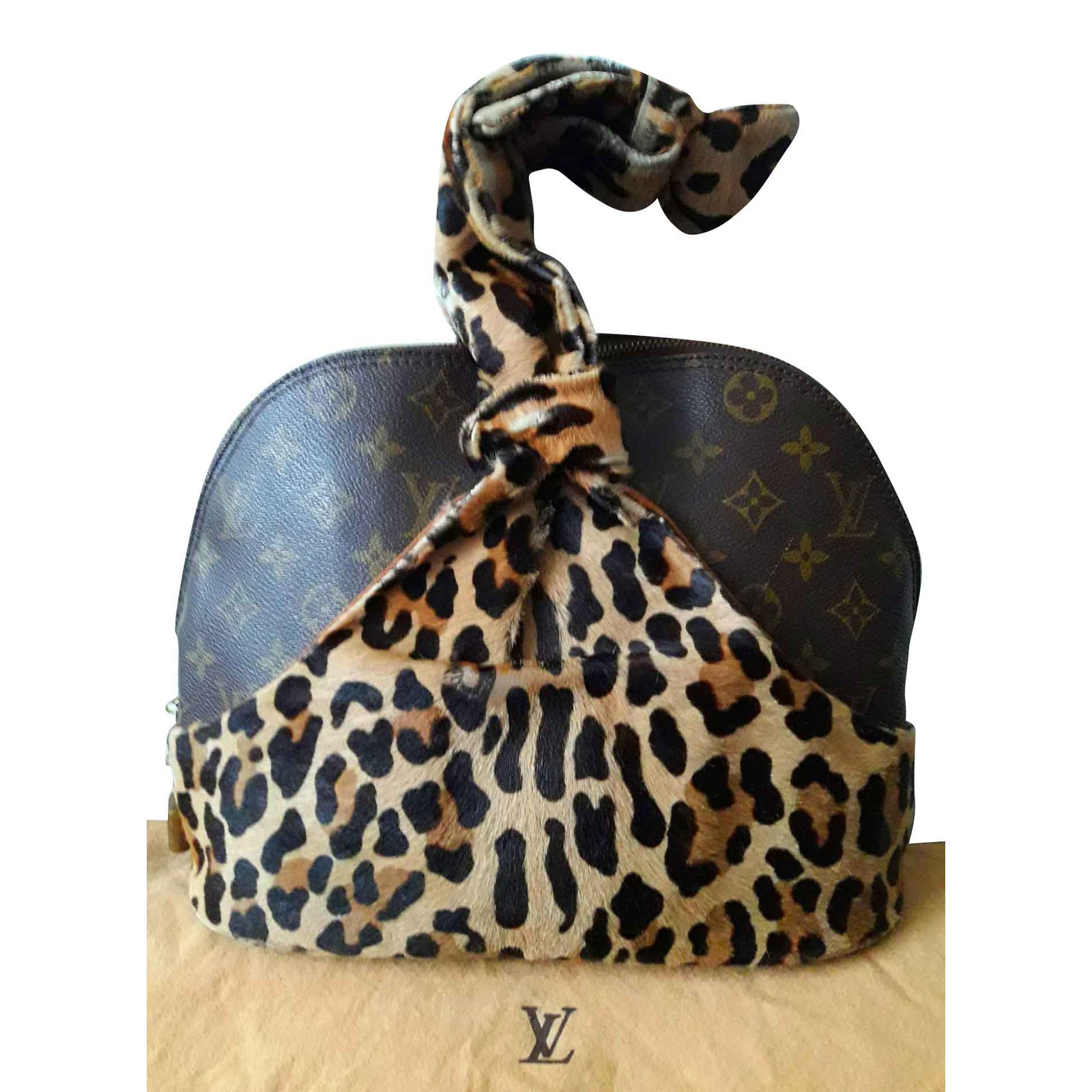 Louis Vuitton Leopard Alaia alma bag Centenaire Fur Monogram Azzedine Tote