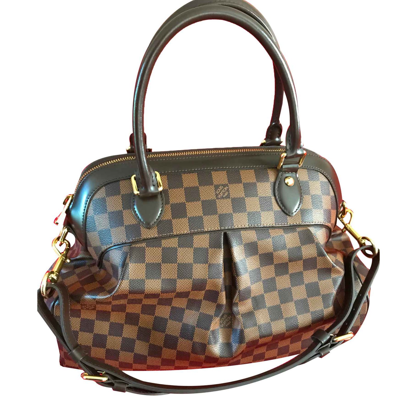 Louis Vuitton Trevi GM Shoulder Bag - Damier Ebene Brown Cloth ref.103147 -  Joli Closet