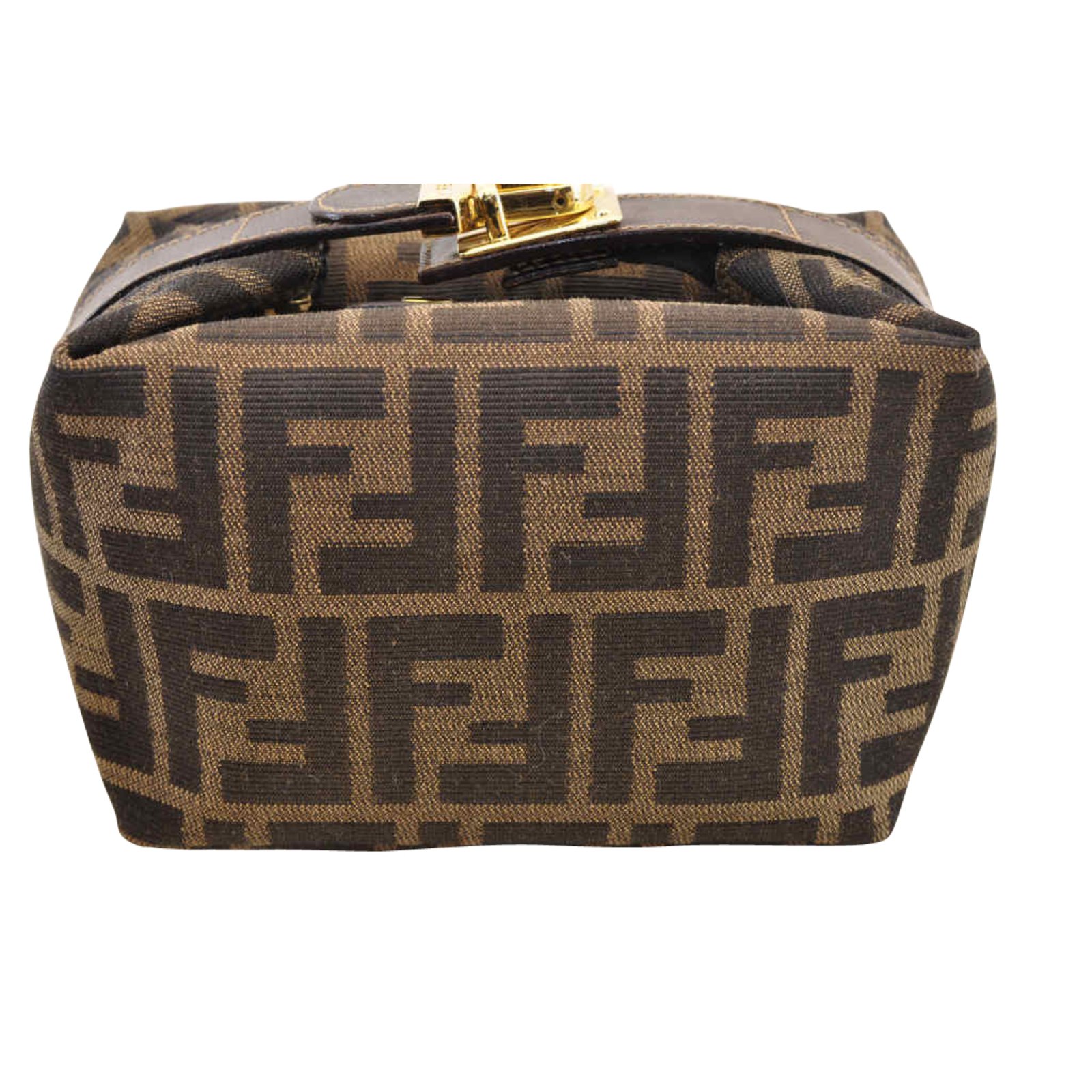 Fendi Zucca Beauty Case in Brown