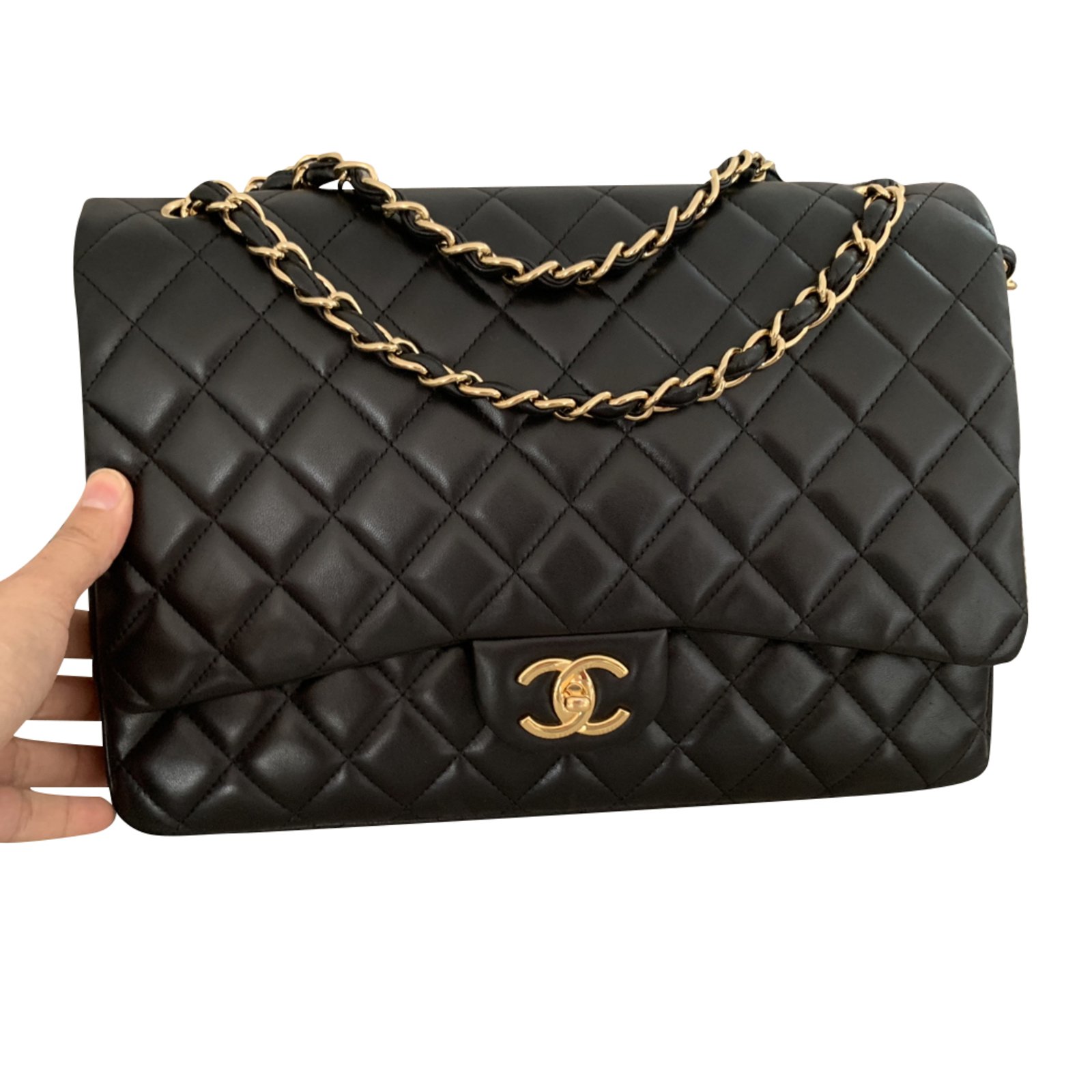 Timeless Chanel Jumbo Leather ref.323391 - Joli Closet