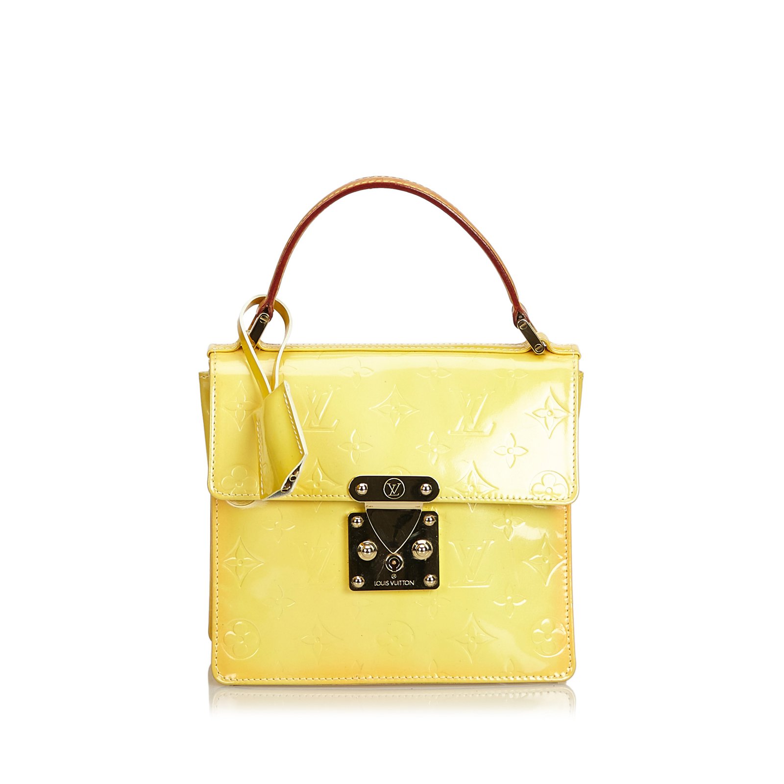 Louis Vuitton - Authenticated Pont Neuf Handbag - Leather Yellow for Women, Good Condition