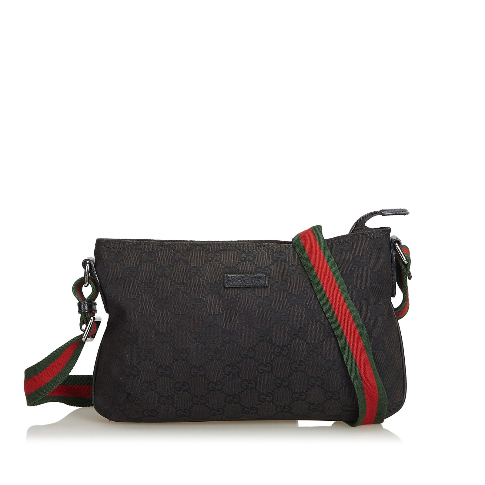 Gucci GG Web Canvas Crossbody Bag 