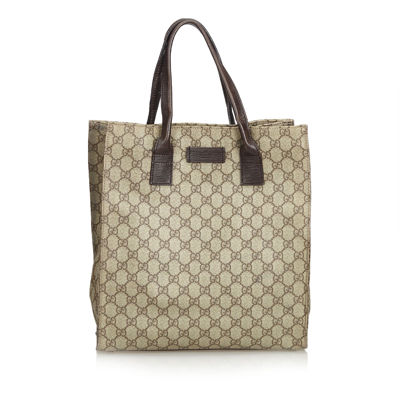 Gucci coated discount canvas tote bag