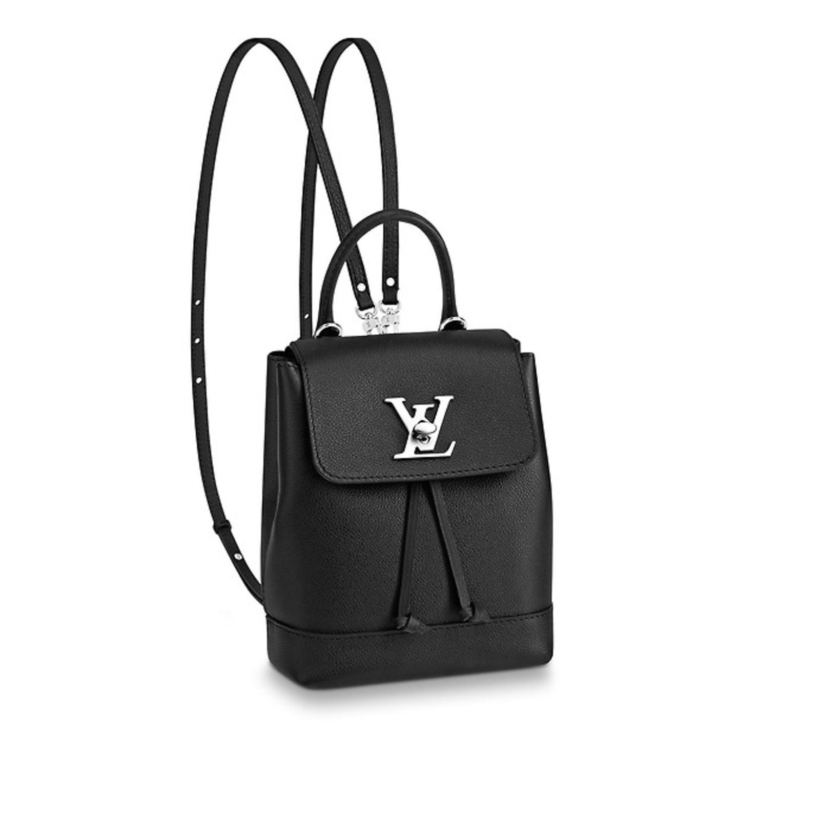 Sacs à dos Louis Vuitton Mini sac à dos Lockme Louis Vuitton Cuir Noir ref.103776 - Joli Closet