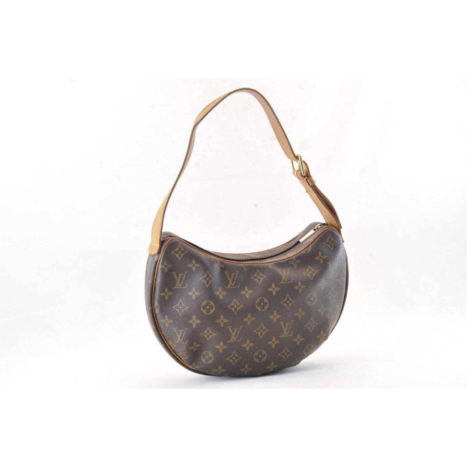 Louis Vuitton Monogram Croissant MM Brown Cloth ref.103793 - Joli Closet