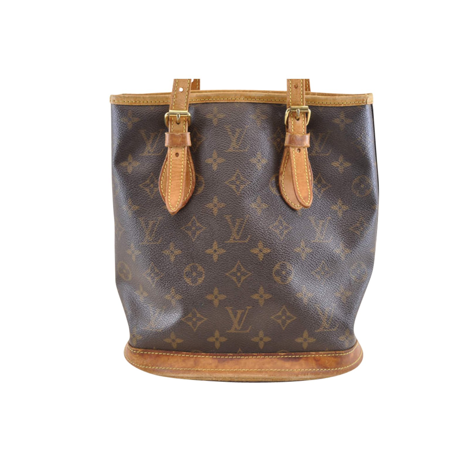 Louis Vuitton Brown Monogram Bucket PM Cloth ref.1039540 - Joli Closet