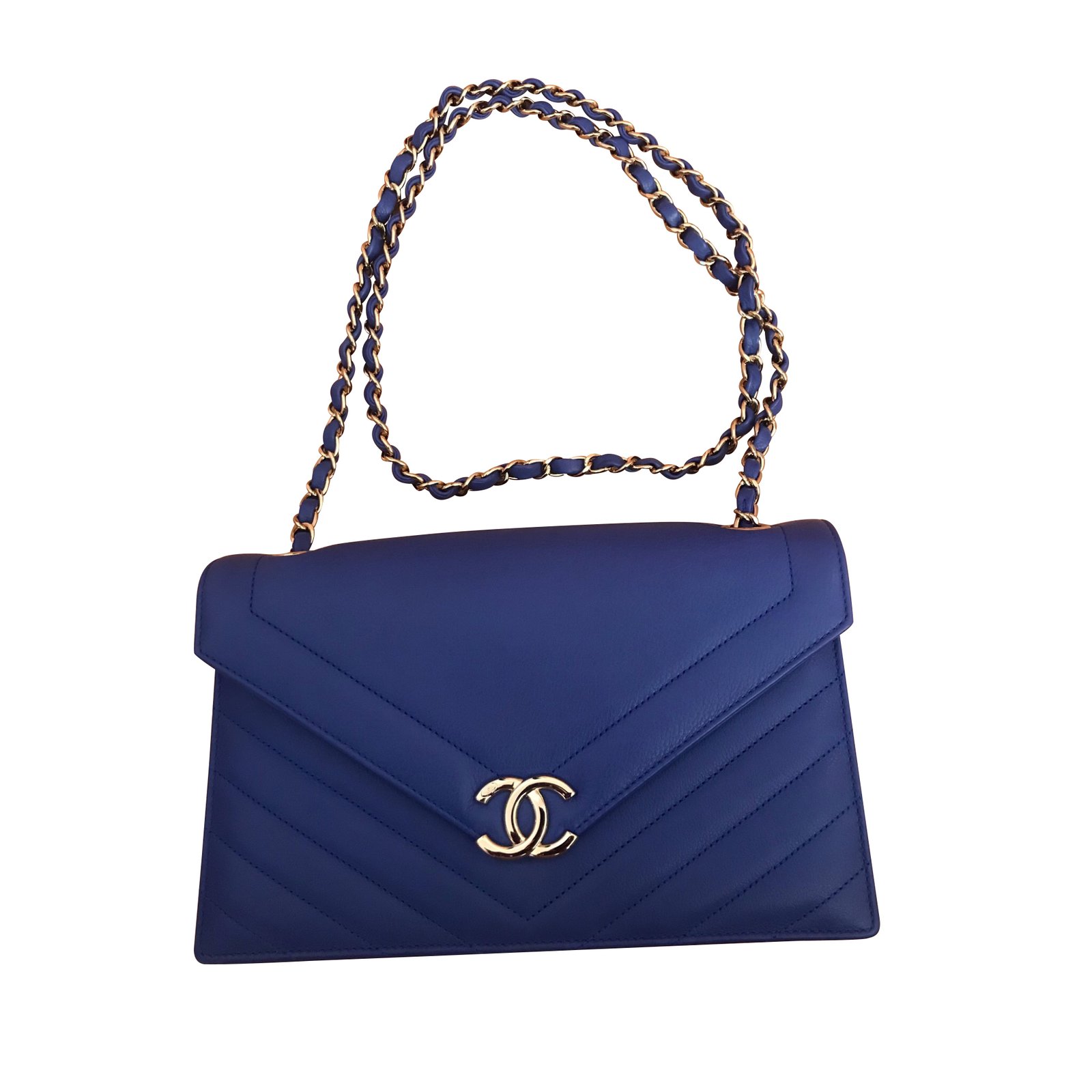 New Chanel Blue Terry Cloth Beach Bag at 1stDibs