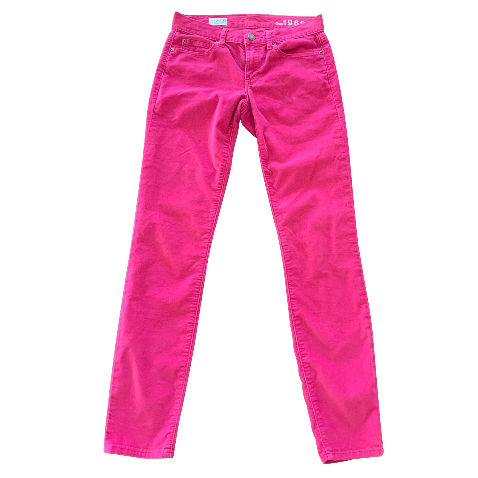 Hotel Terminologi Kilde jeans's pink velvet leggings Gap 1969 T.26 x 32 Cotton Elastane ref.104086  - Joli Closet