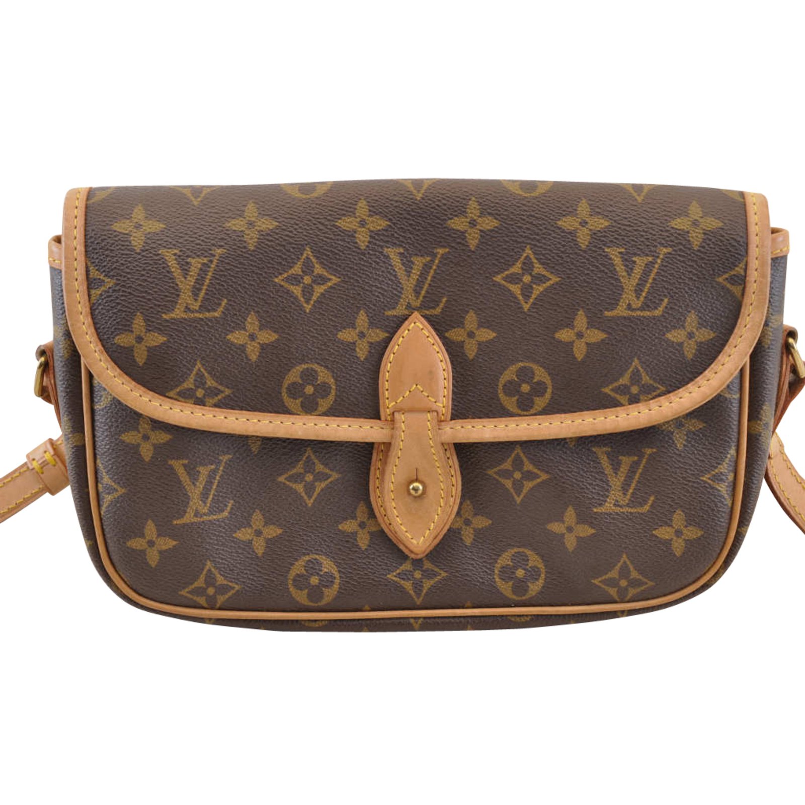 Louis Vuitton Gibeciere PM Brown Cloth ref.104947 - Joli Closet