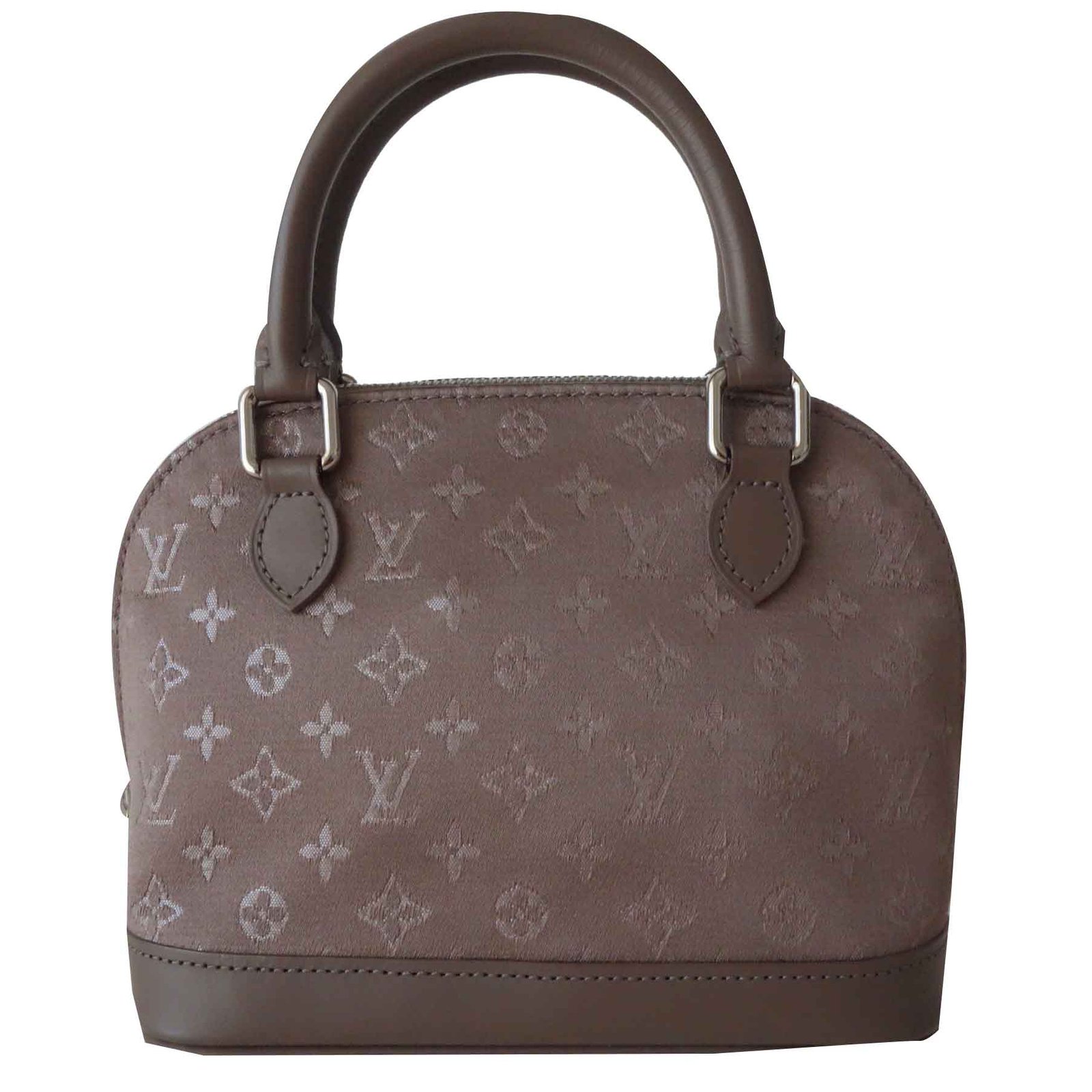 Louis Vuitton ALMA VUITTON MICRO BAG Taupe Leather Silk ref.105240