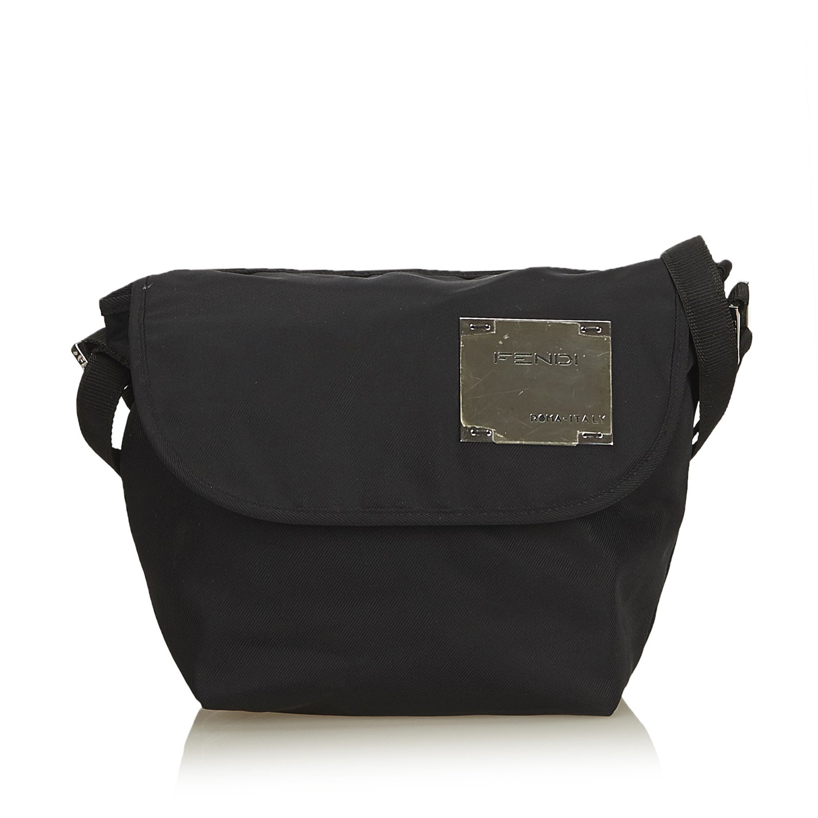 Fendi Nylon Crossbody Bag Black Cloth ref.99661 - Joli Closet