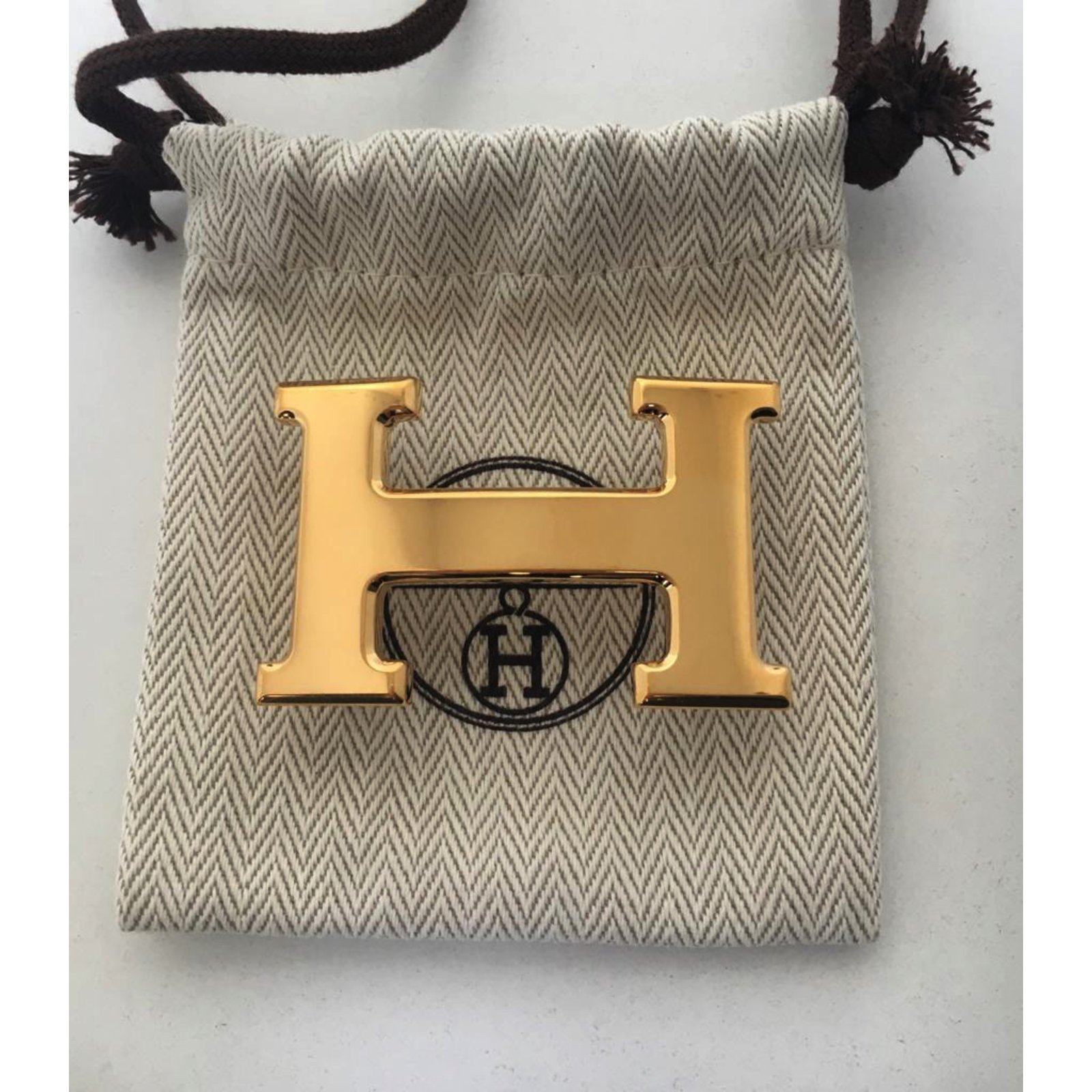 Hermes gold shop buckle belt