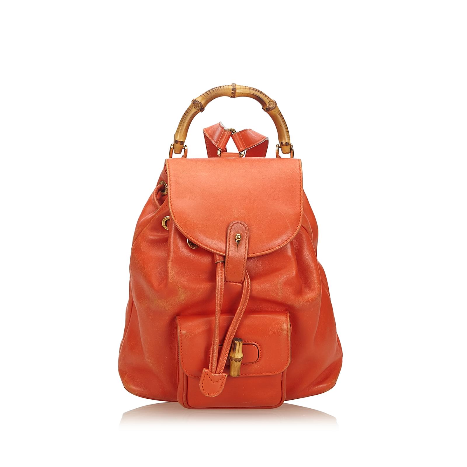 orange gucci backpack