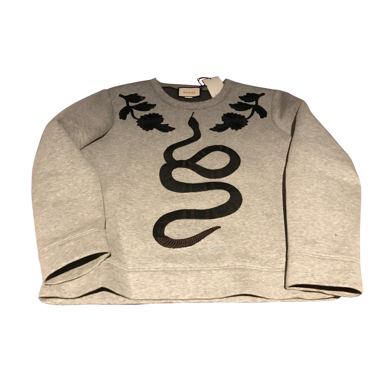 Rodeo Verplicht binnenvallen Gucci sweater snake size L Grey Cotton ref.99971 - Joli Closet