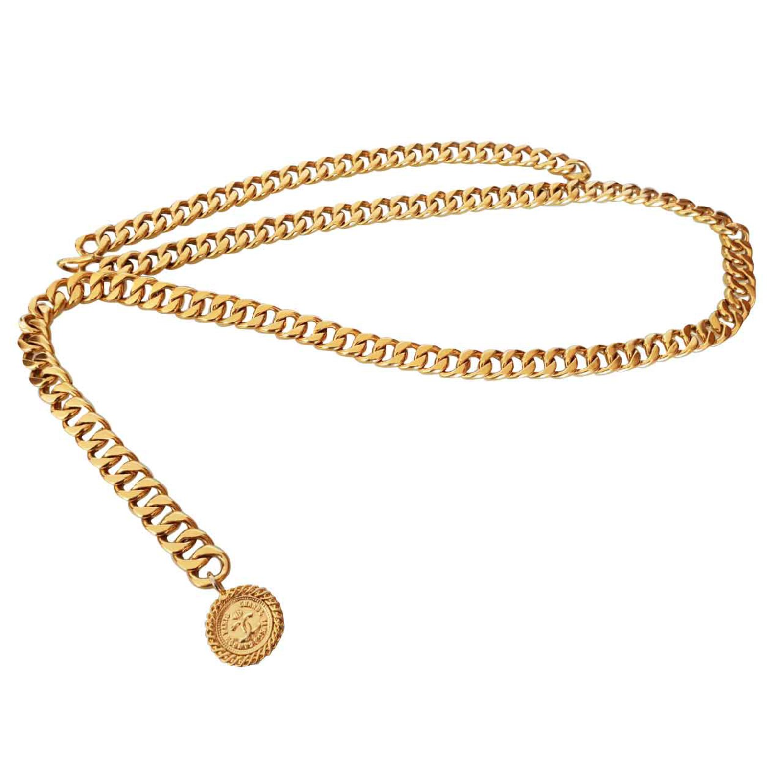 Chanel Vintage Medallion ChainLink belt  Designer Exchange Consignment TO