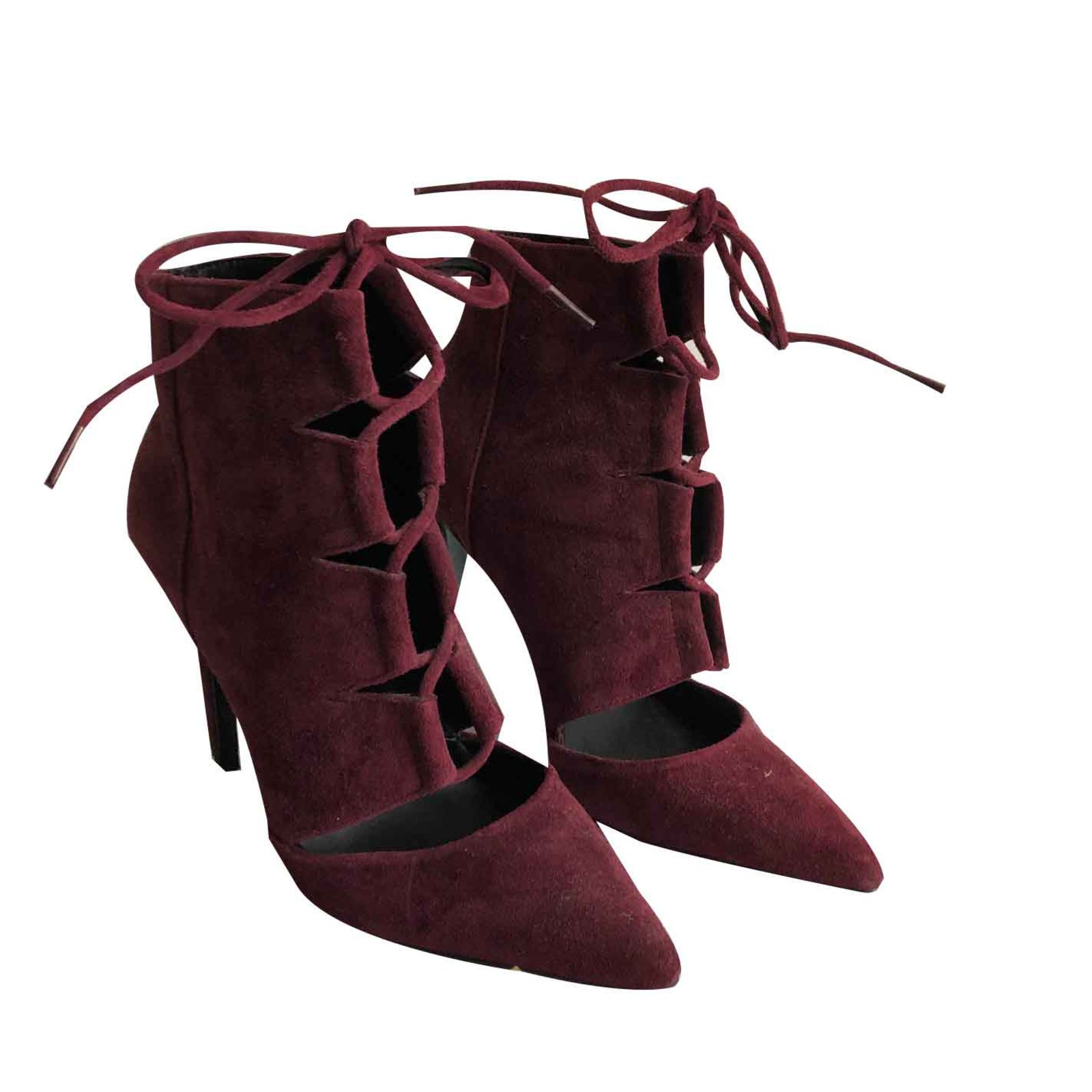 aldo red ankle boots
