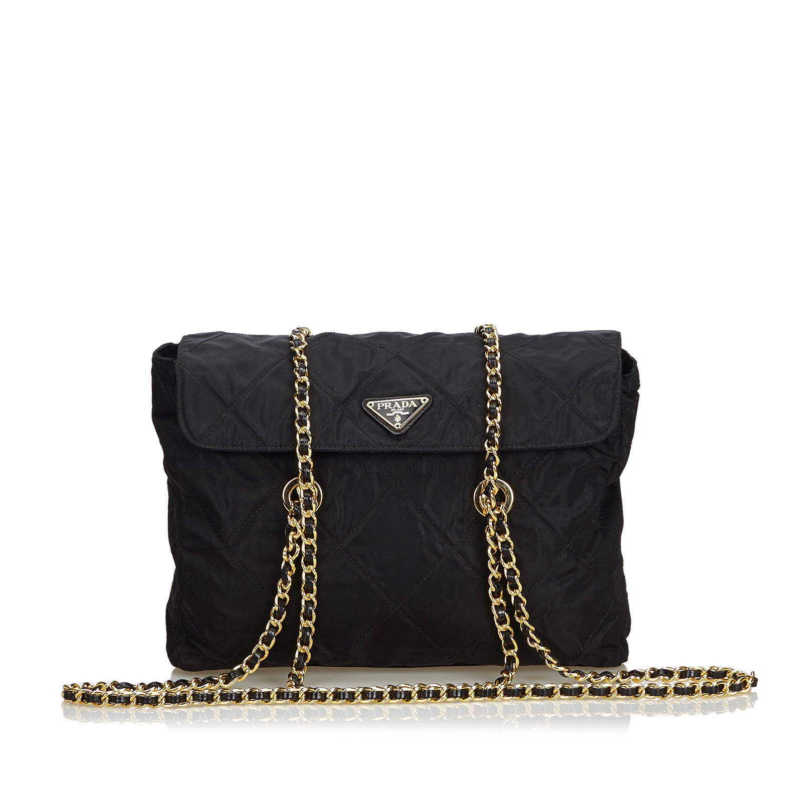 prada quilted chain bag