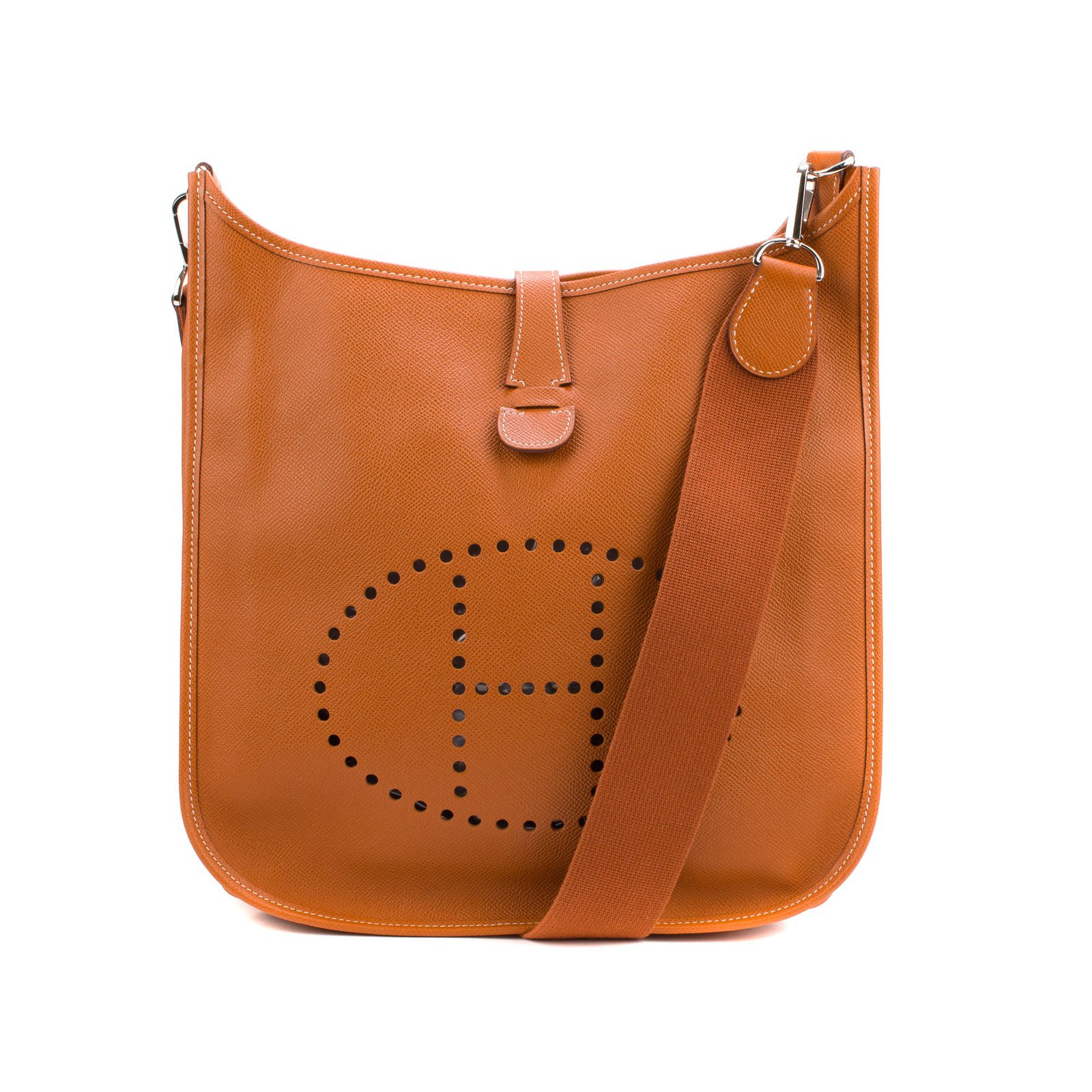 Hermès bag Evelyne GM leather epsom camel in very good condition! Caramel  ref.106456 - Joli Closet