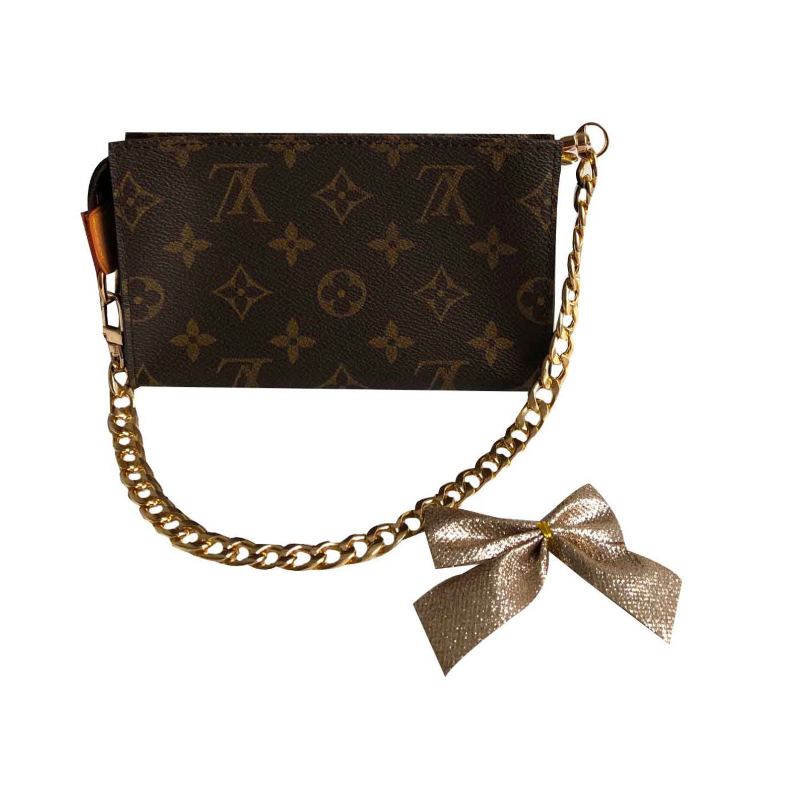 louis vuitton clutch with chain