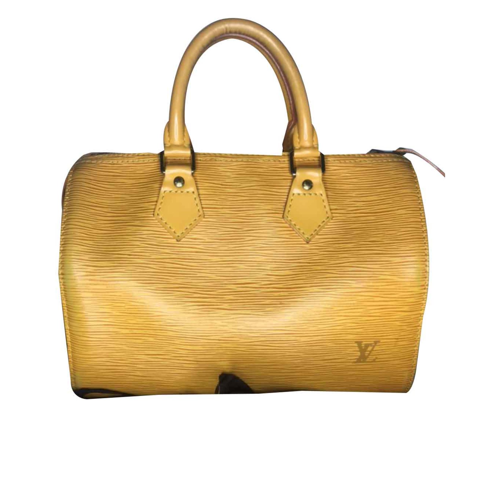 Louis Vuitton Yellow Epi Speedy 25 Mustard Leather ref.722931 - Joli Closet