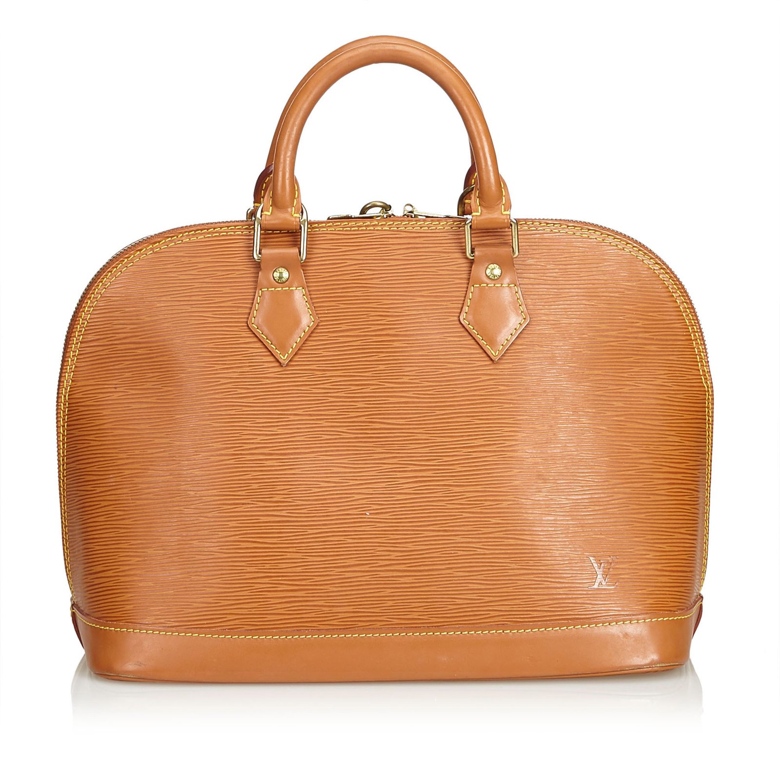 Louis Vuitton Epi Alma Pm Handbags Leather Brown Light Brown