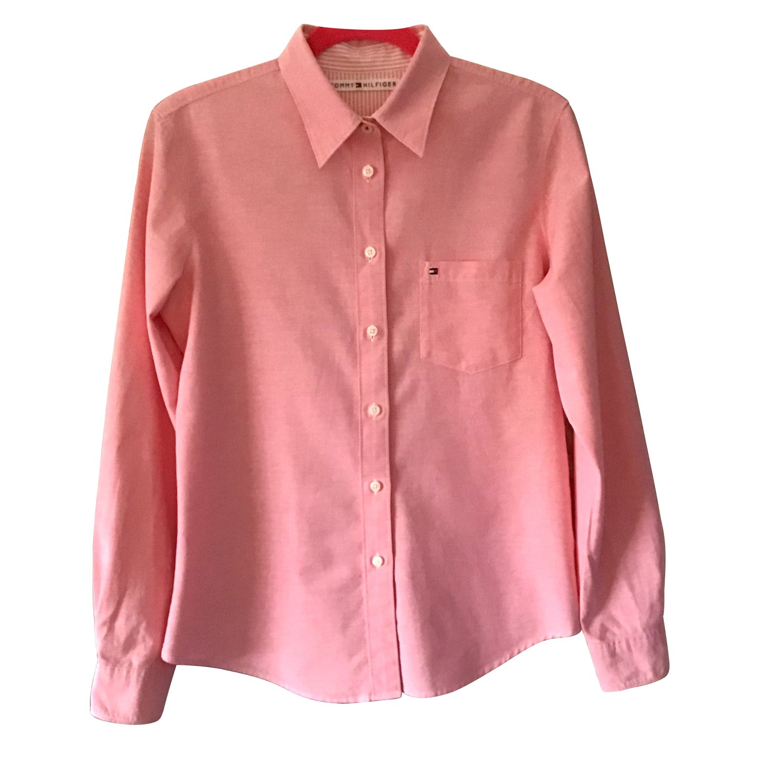 tommy hilfiger pink blouse