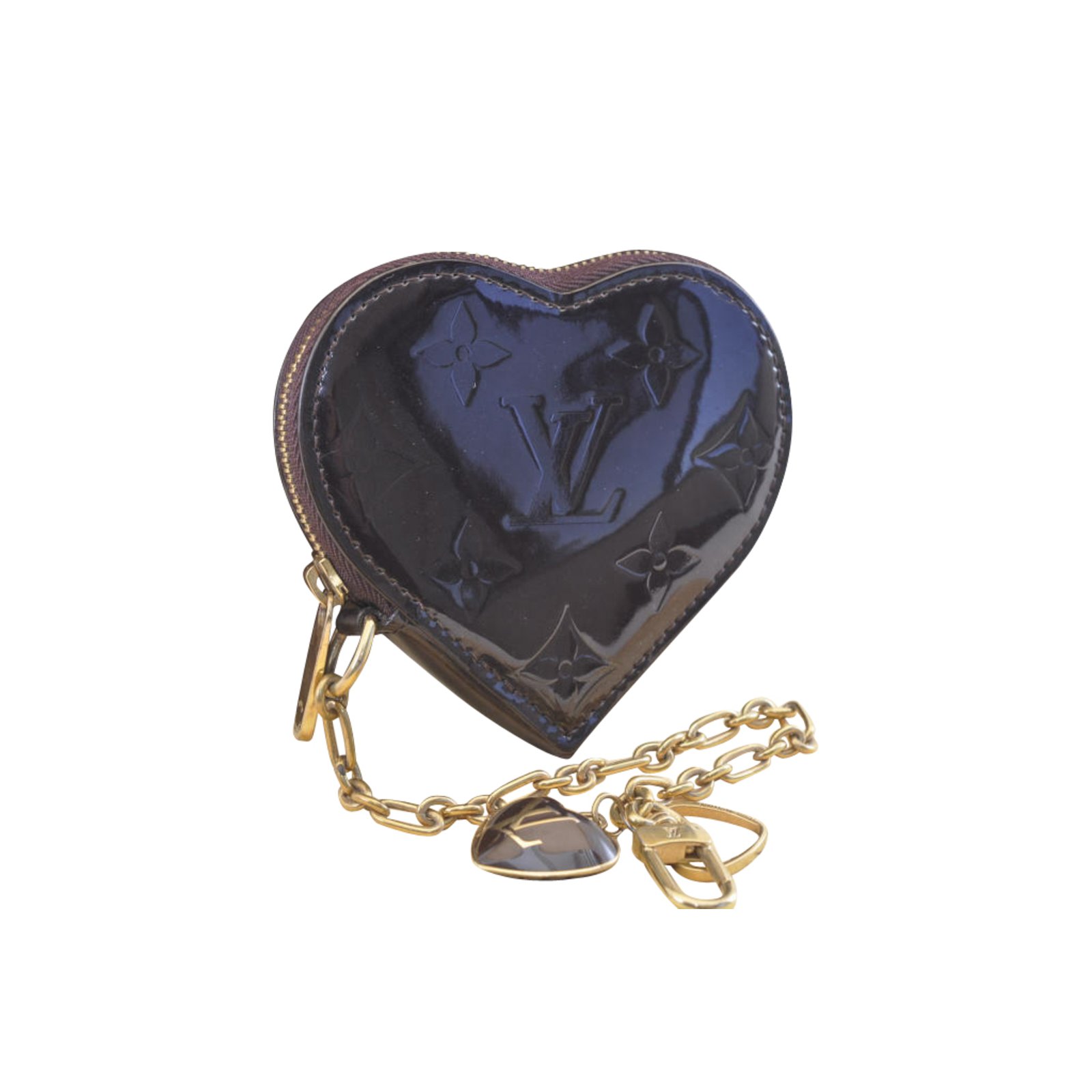 Louis Vuitton Porte Monnaie Coeur Black Patent leather ref.108890 - Joli  Closet