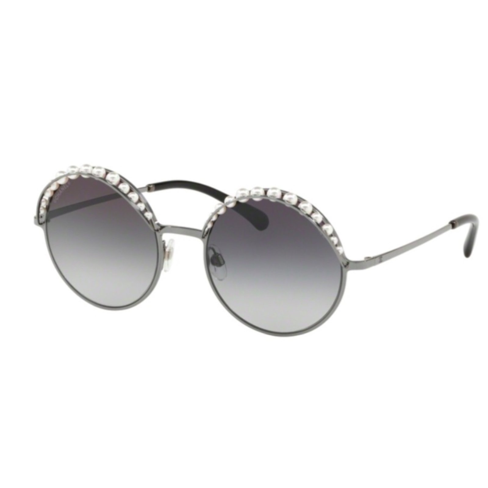 Chanel Sunglasses Black Grey Metal ref.109281 - Joli Closet