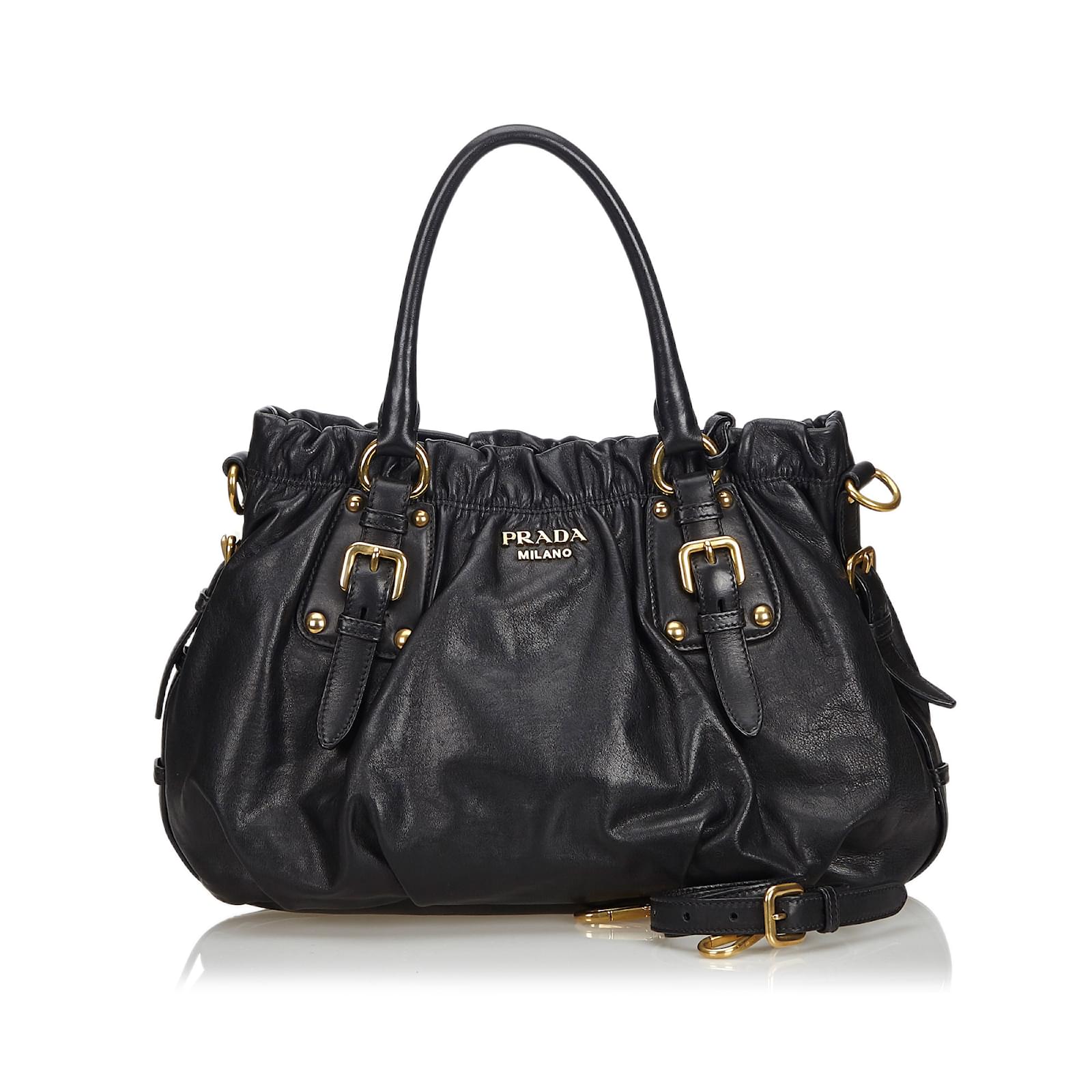 prada black satchel