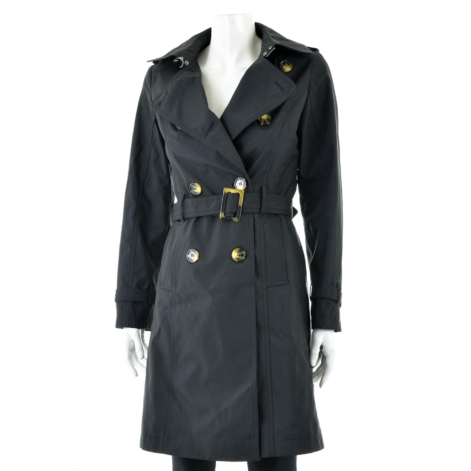 Burberry Trenchs Polyester Noir ref.110481 Joli Closet