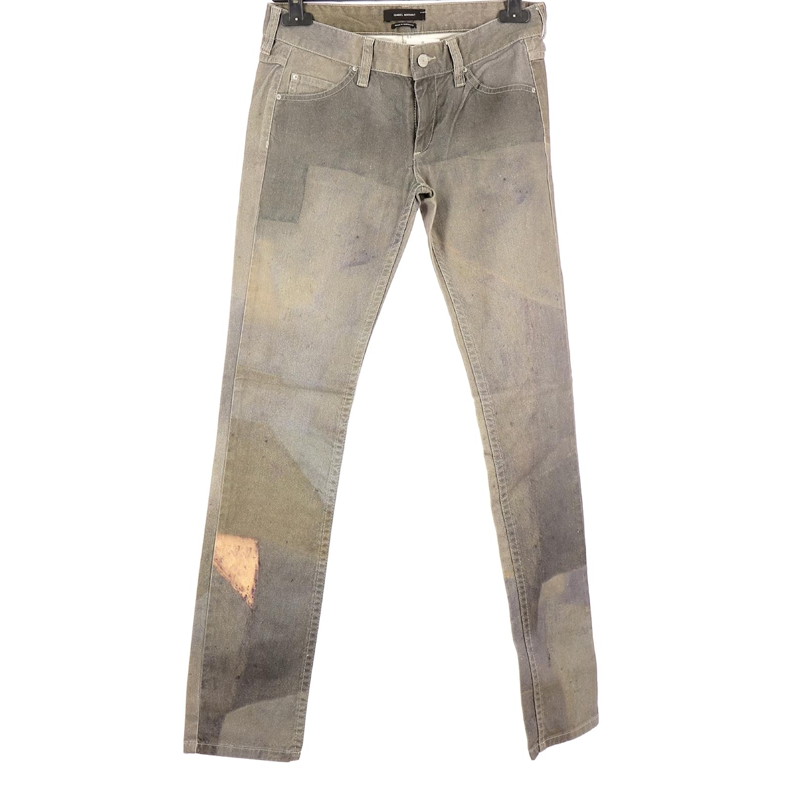 Isabel Marant Jeans Jeans Cotton Grey Ref Joli Closet