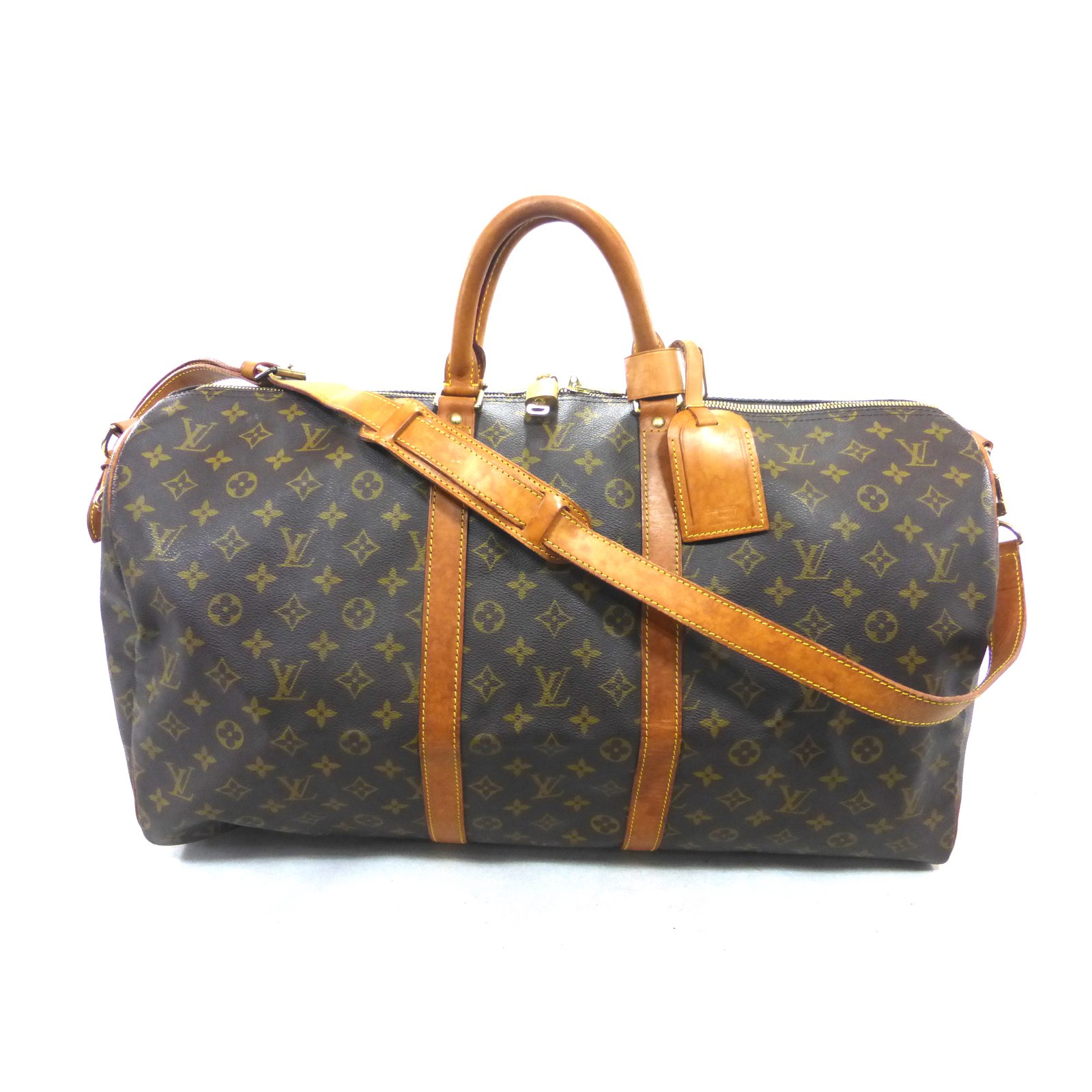 louis vuitton keepall 55 with shoulder strap