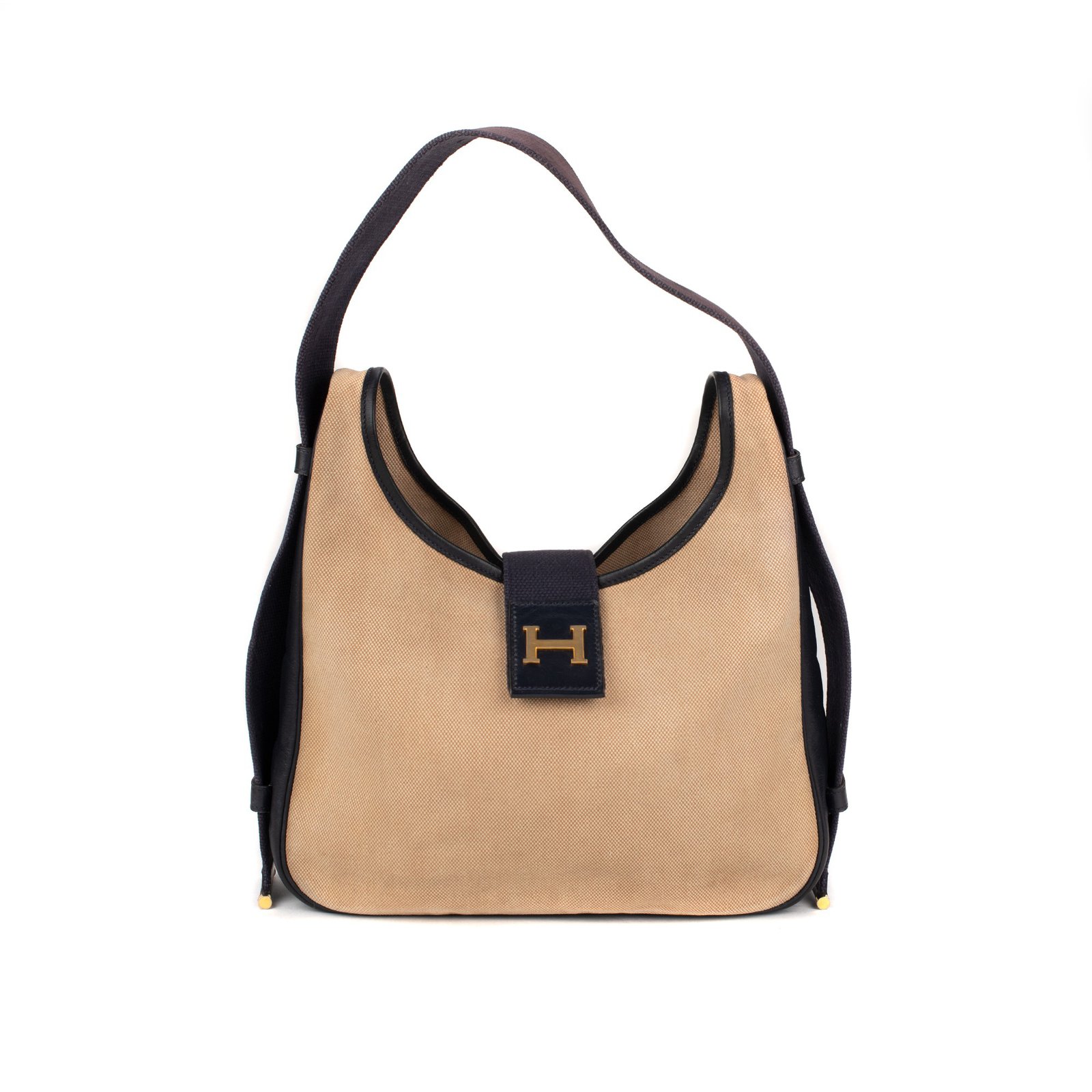 hermes vintage canvas bag