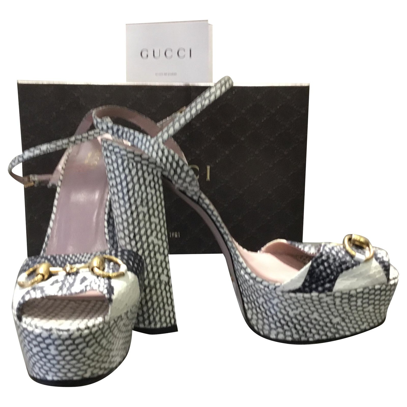 Gucci High heel sandals Exotic leather  - Joli Closet