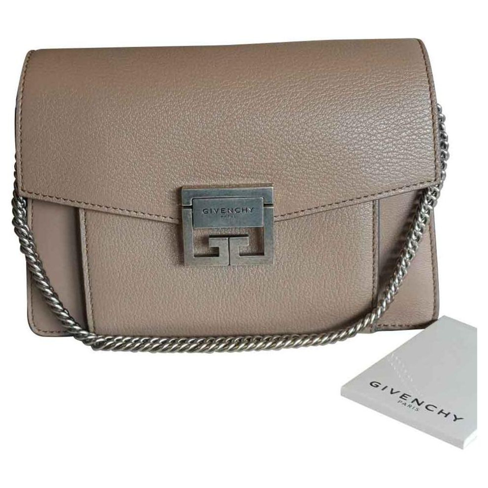 Givenchy GV3 Handbags Leather Beige ref 