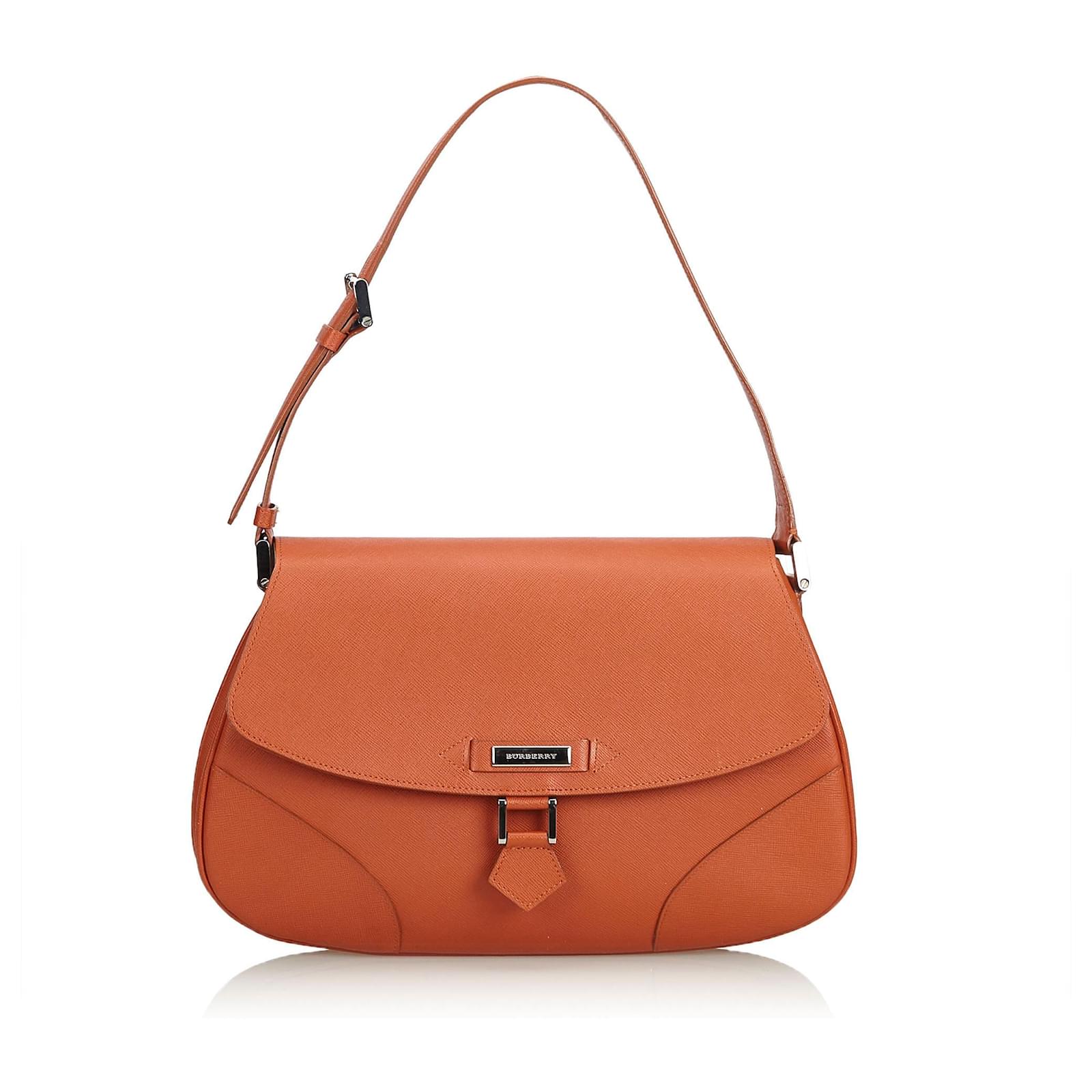 Burberry Leather Shoulder Bag Brown ref.112076 Joli Closet