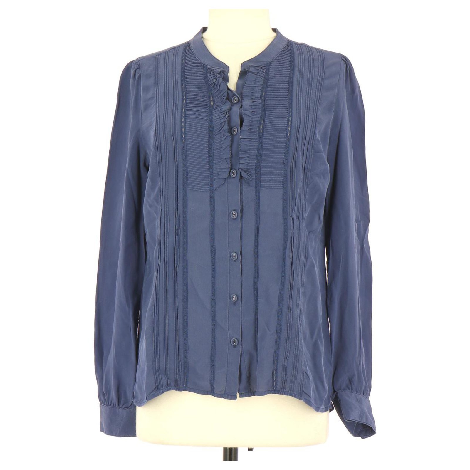 Gerard Darel Shirt Blue Silk ref.112212 - Joli Closet