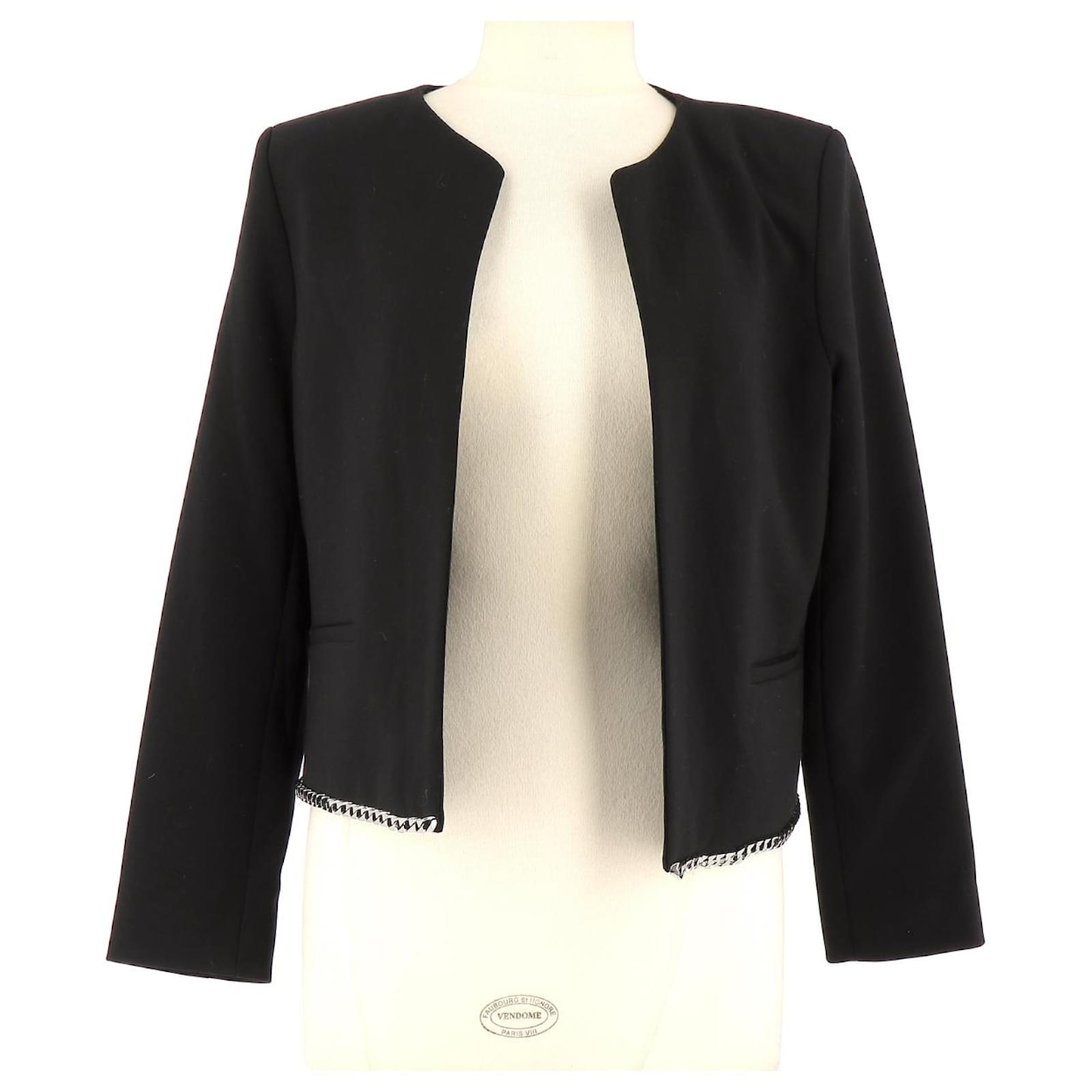 Sandro Weste Blazer Schwarz Polyester Joli Closet