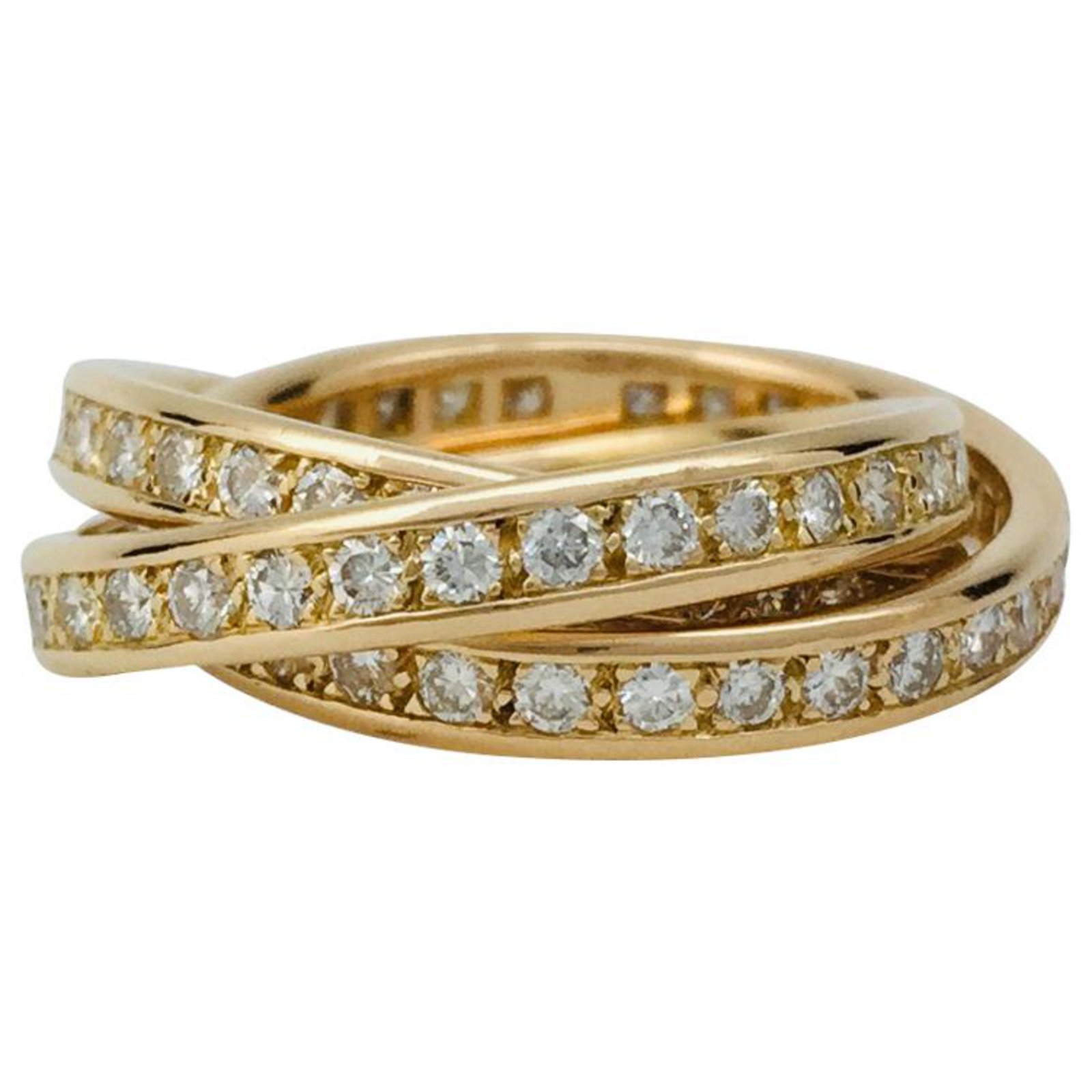cartier ring trinity gold