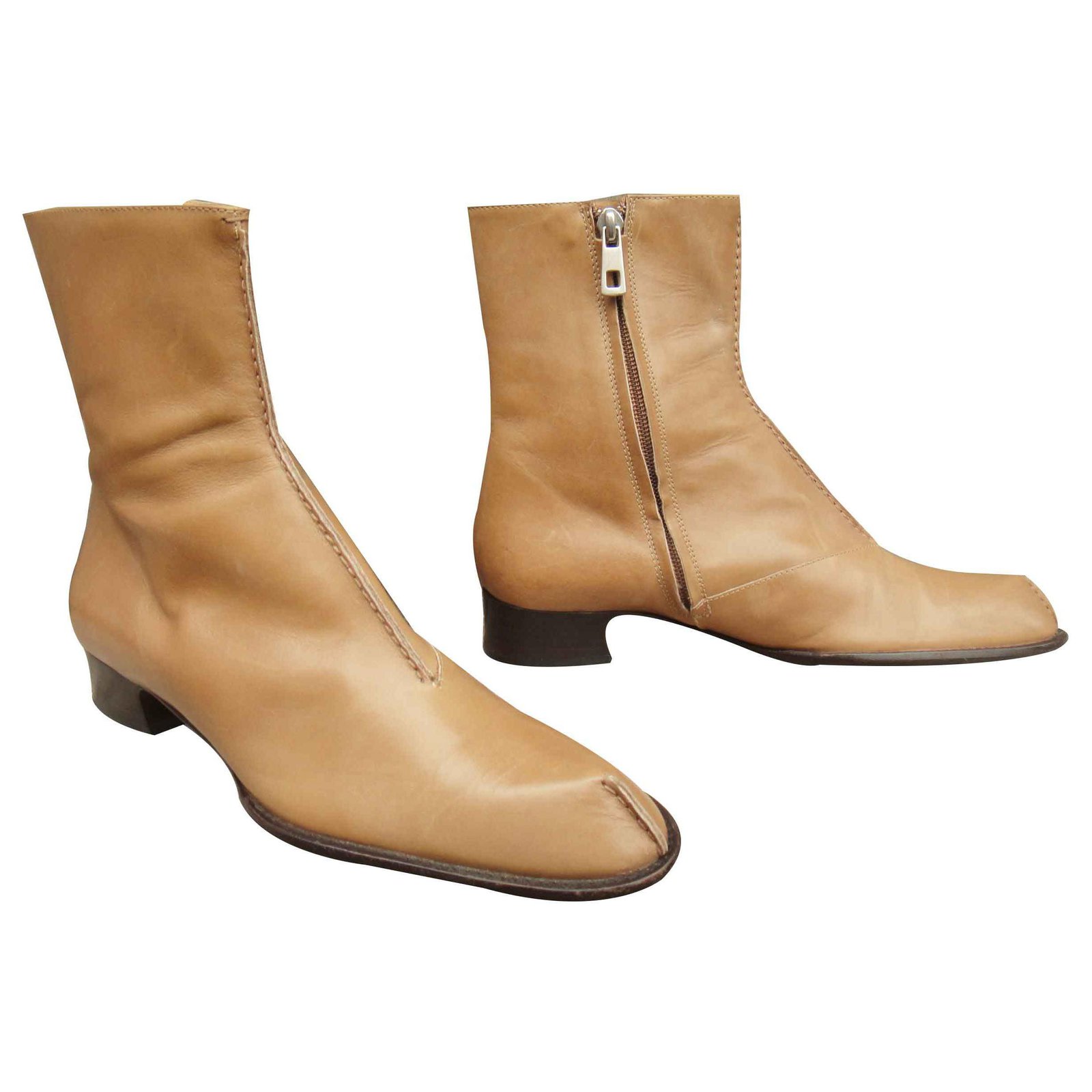Signal Tilstedeværelse rent Bally boots model Fraita Beige Leather ref.113097 - Joli Closet