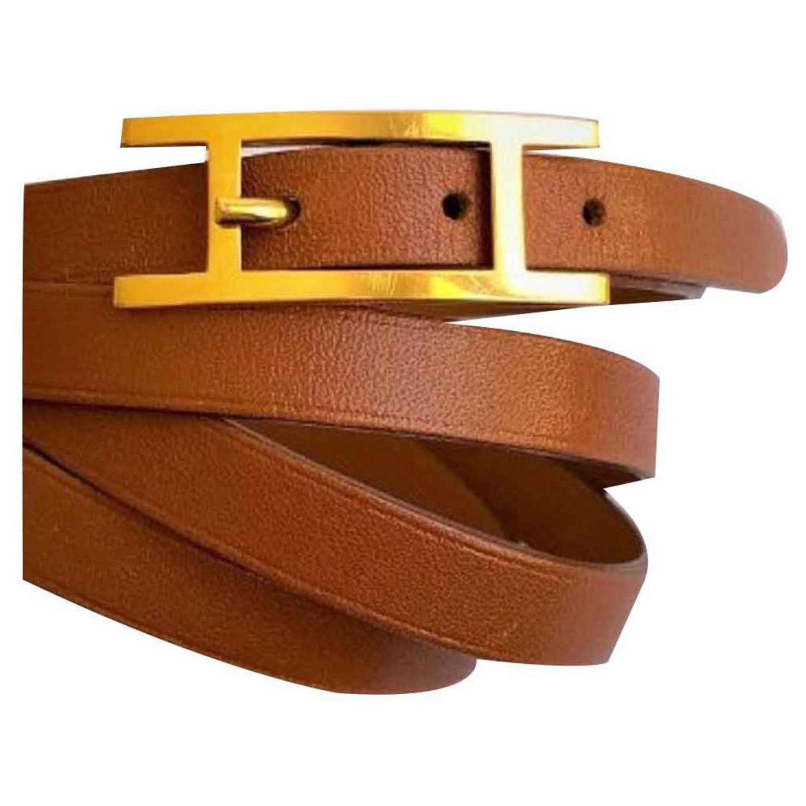 calf leather Camel Bracelets Leather 