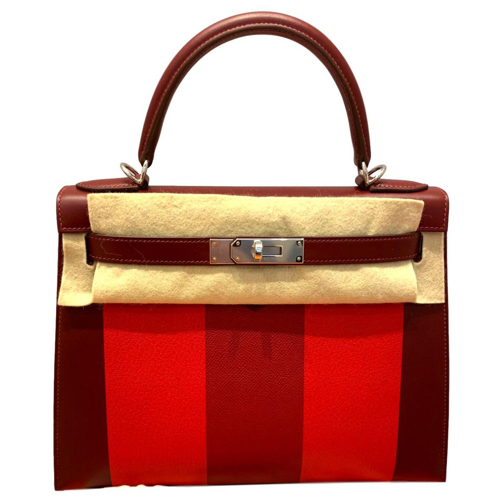 Hermès Kelly Sellier 28 Cuir Multicolore ref.114969 - Joli Closet