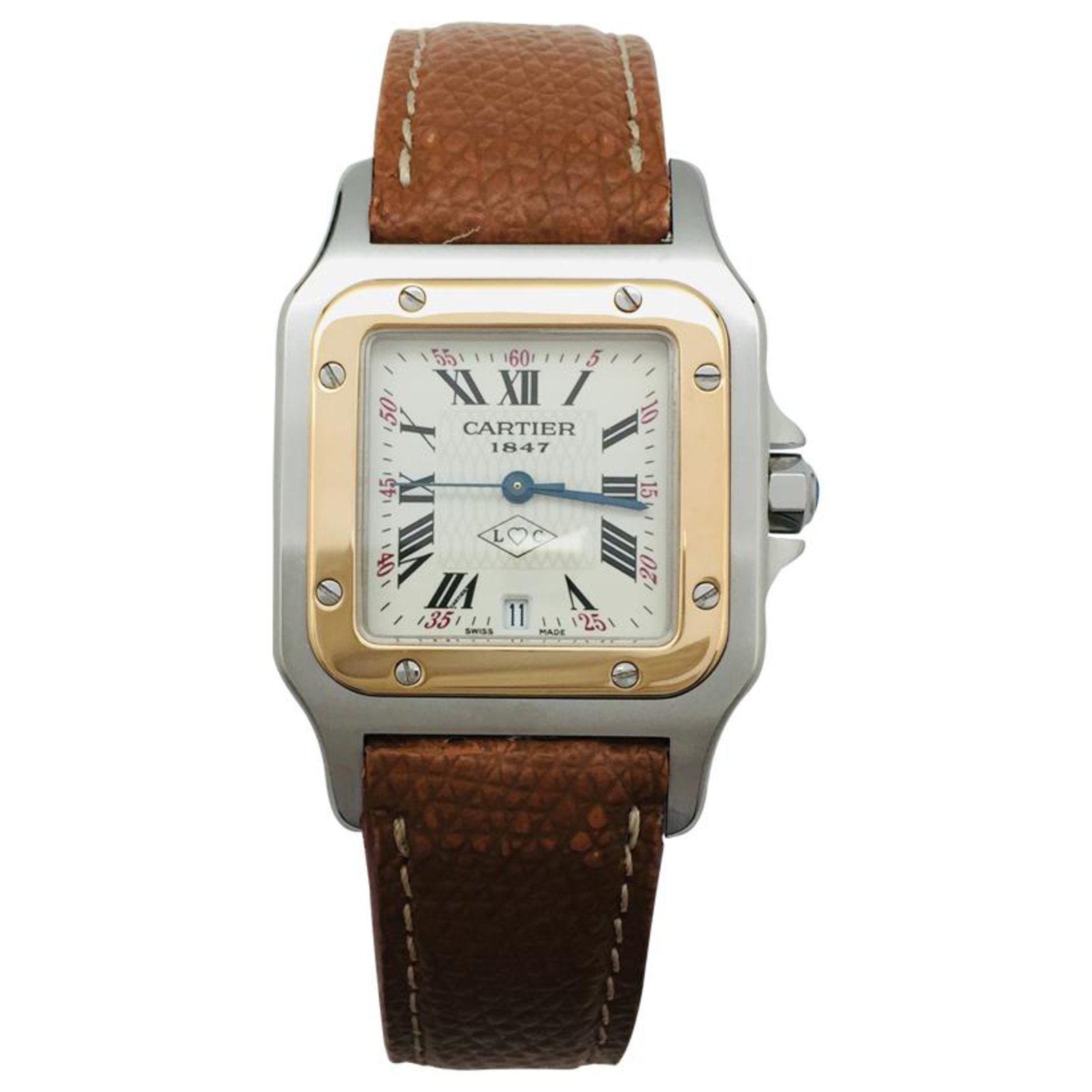 cartier santos leder