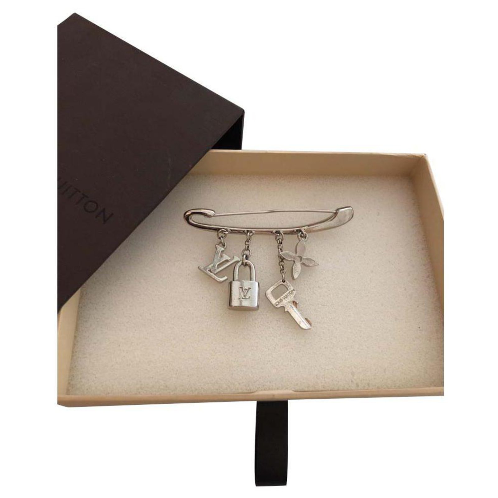 Louis Vuitton Brooch Silvery Metal ref.116263 - Joli Closet