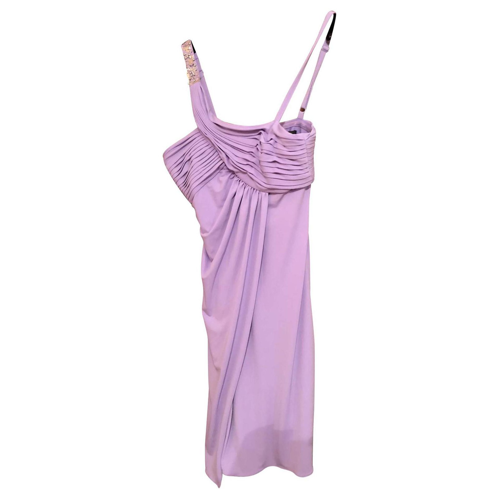 purple guess dress