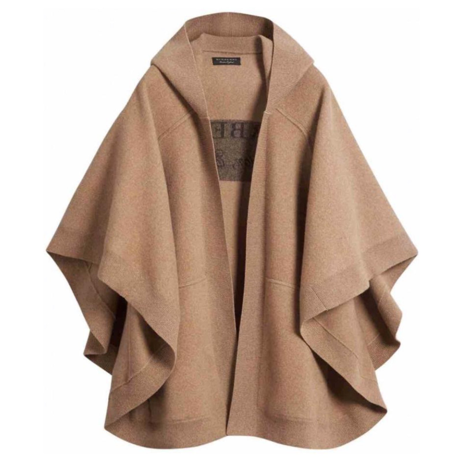 CAMEL hoodie cashmere wool blend 