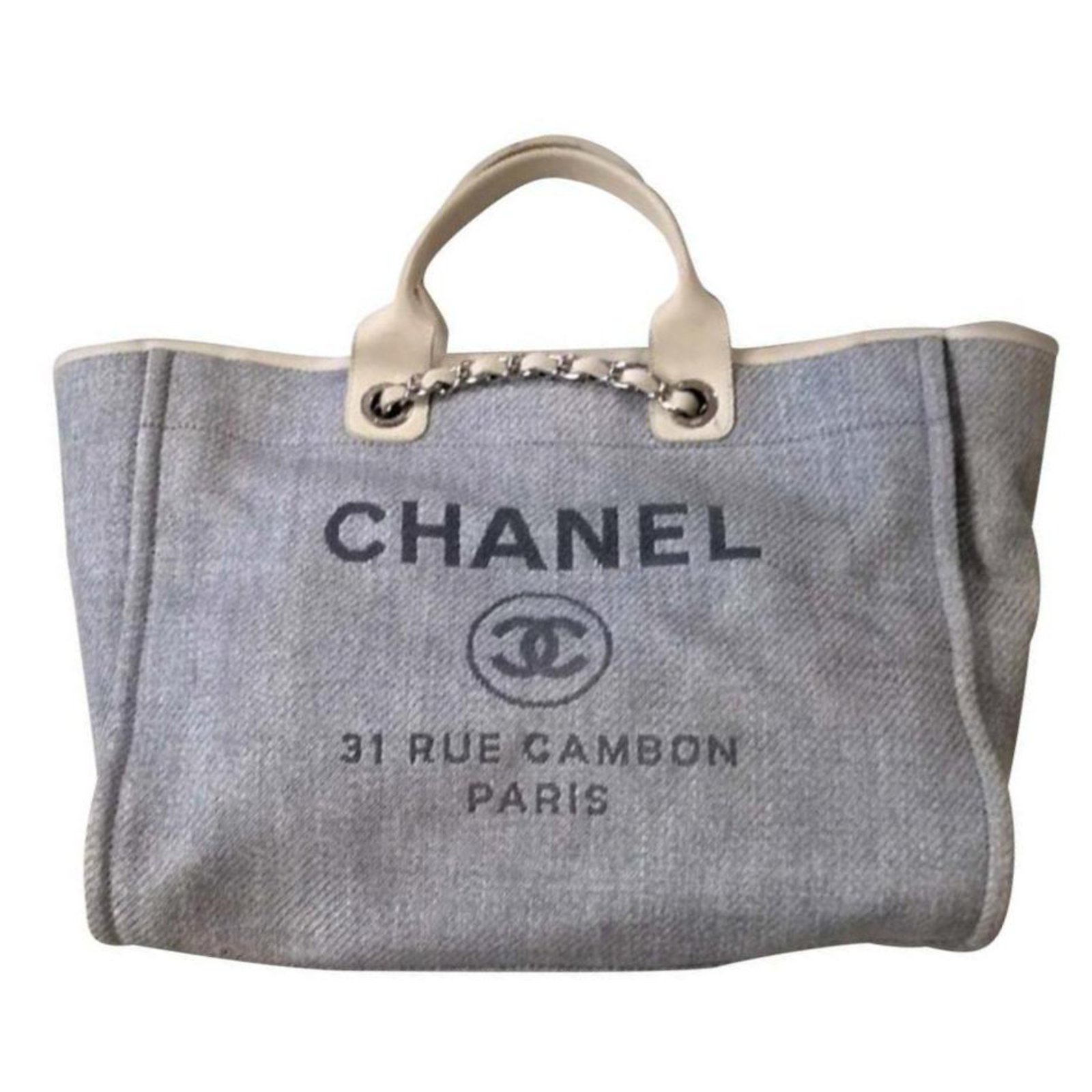 Chanel A69941 B06387 NE267 Deauville Shopping Tote Mixed Fibers